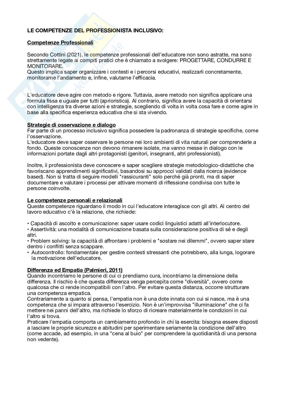 Appunti Didattica e pedagogia speciale e dell'inclusione  Pag. 6