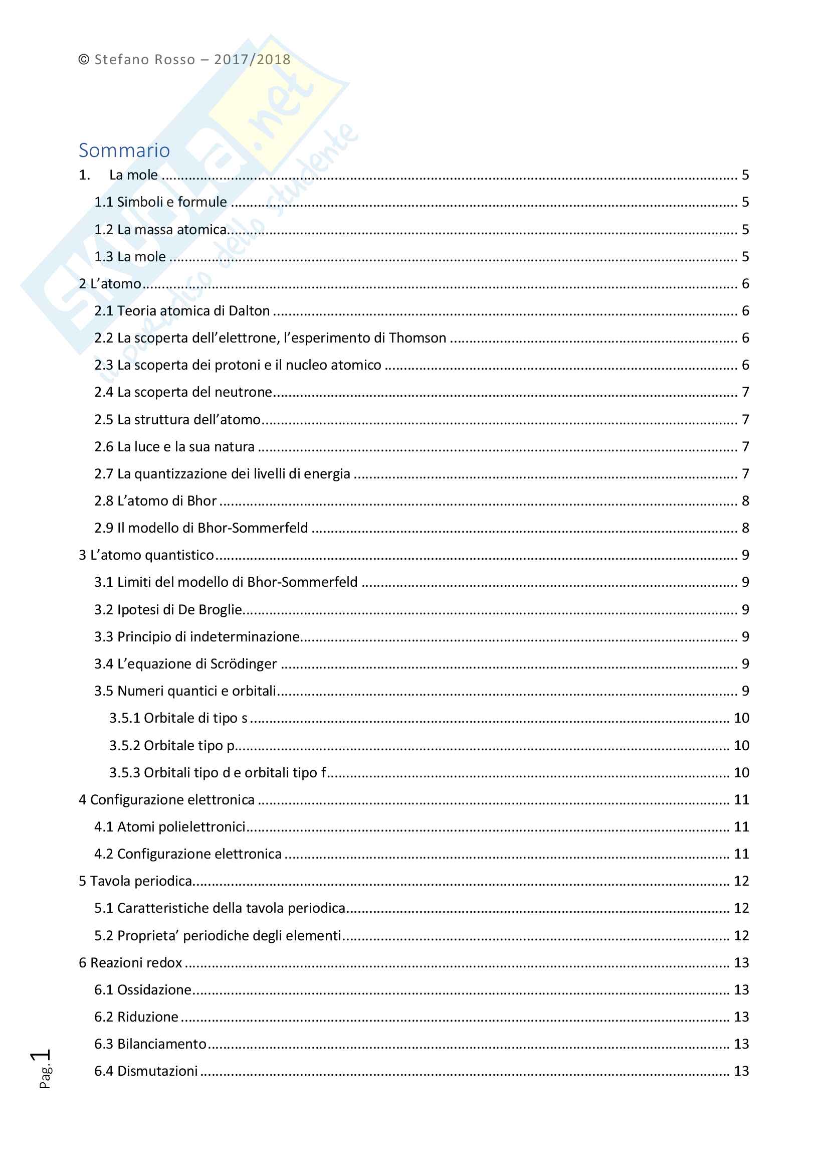 Riassunto esame Chimica I, prof. Gerbarldi Pag. 2