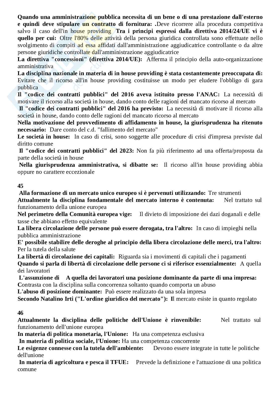 Paniere Diritto dell'economia, aggiornato e completo. In ordine. Ultima versione Pag. 16