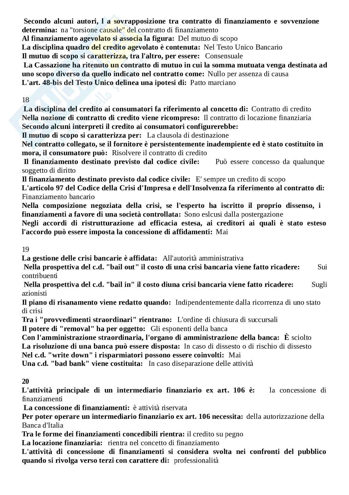 Paniere Diritto dell'economia, aggiornato e completo. In ordine. Ultima versione Pag. 6