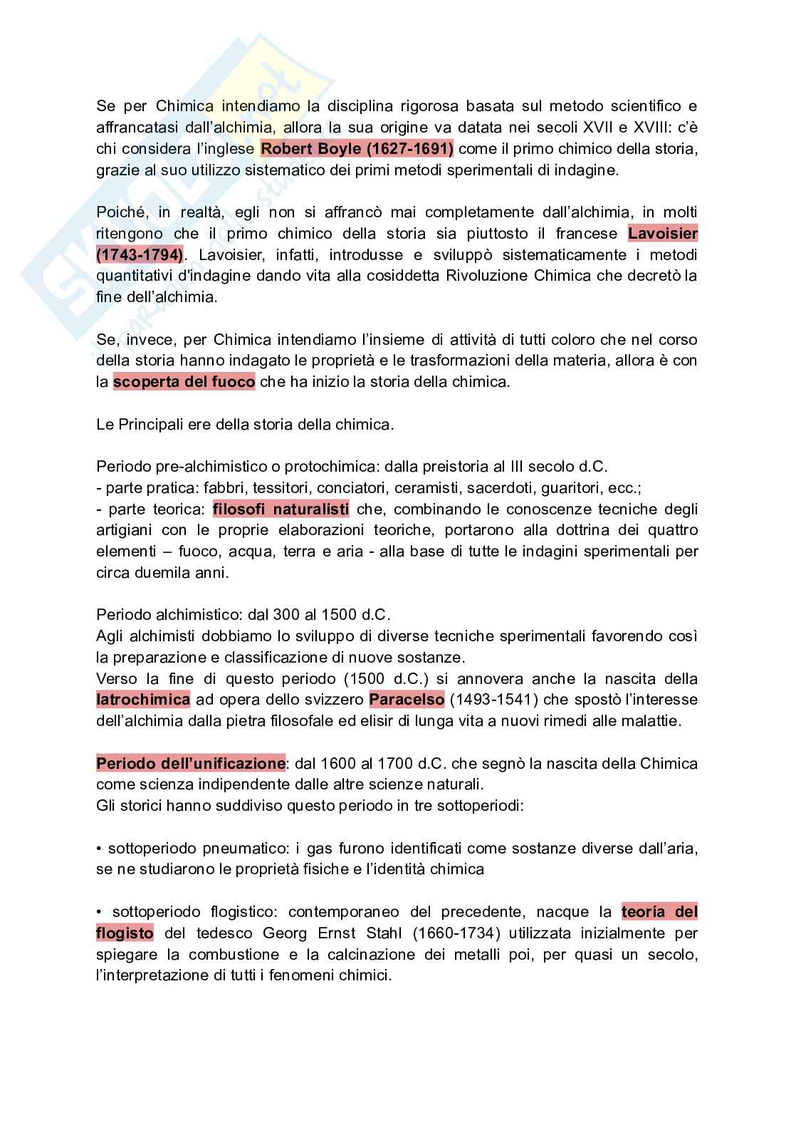 Appunti di Storia della chimica Pag. 2