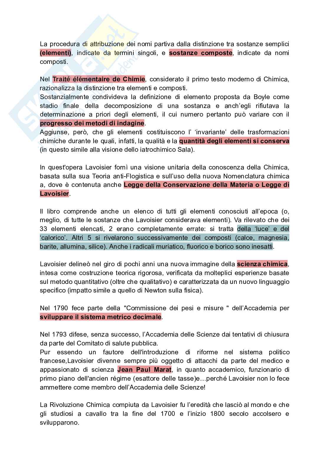 Appunti di Storia della chimica Pag. 76