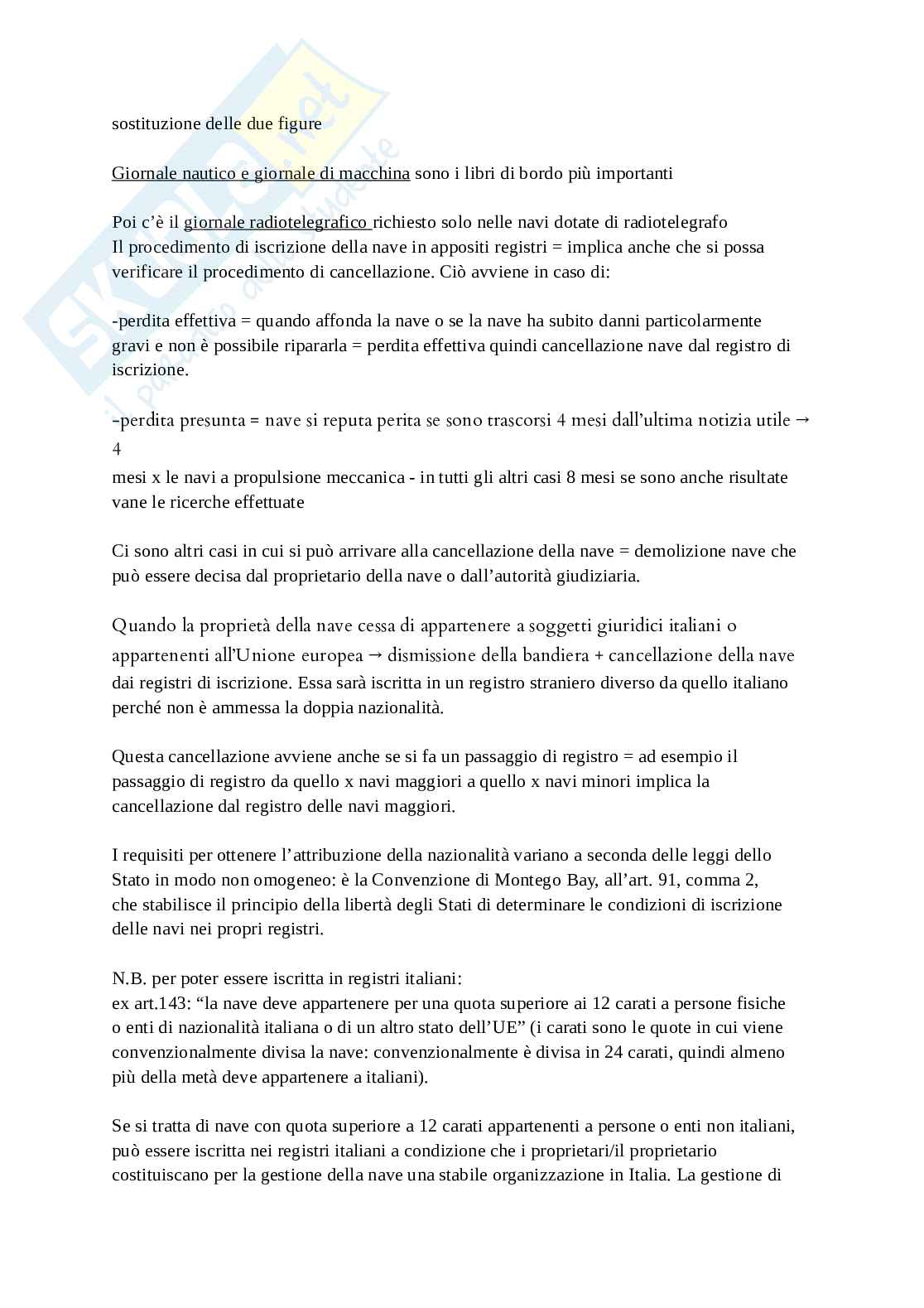 Appunti lezioni Diritto della navigazione e dei trasporti Pag. 26