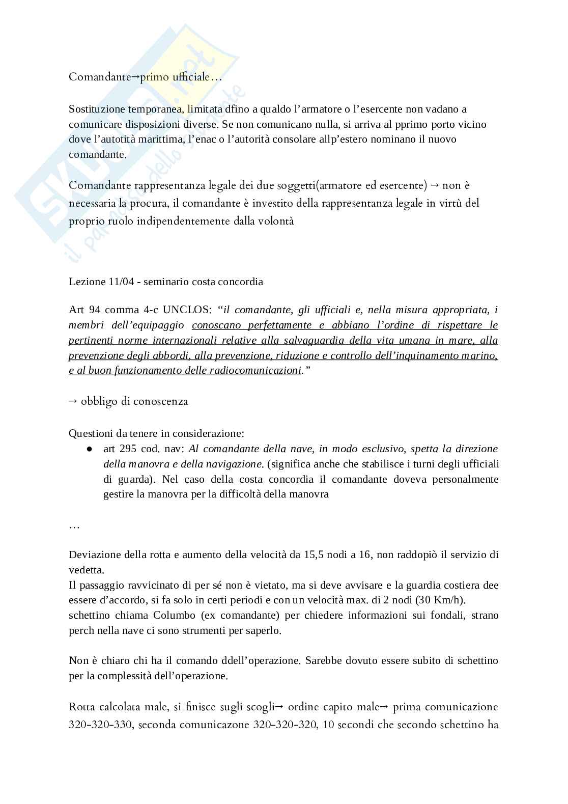 Appunti lezioni Diritto della navigazione e dei trasporti Pag. 41