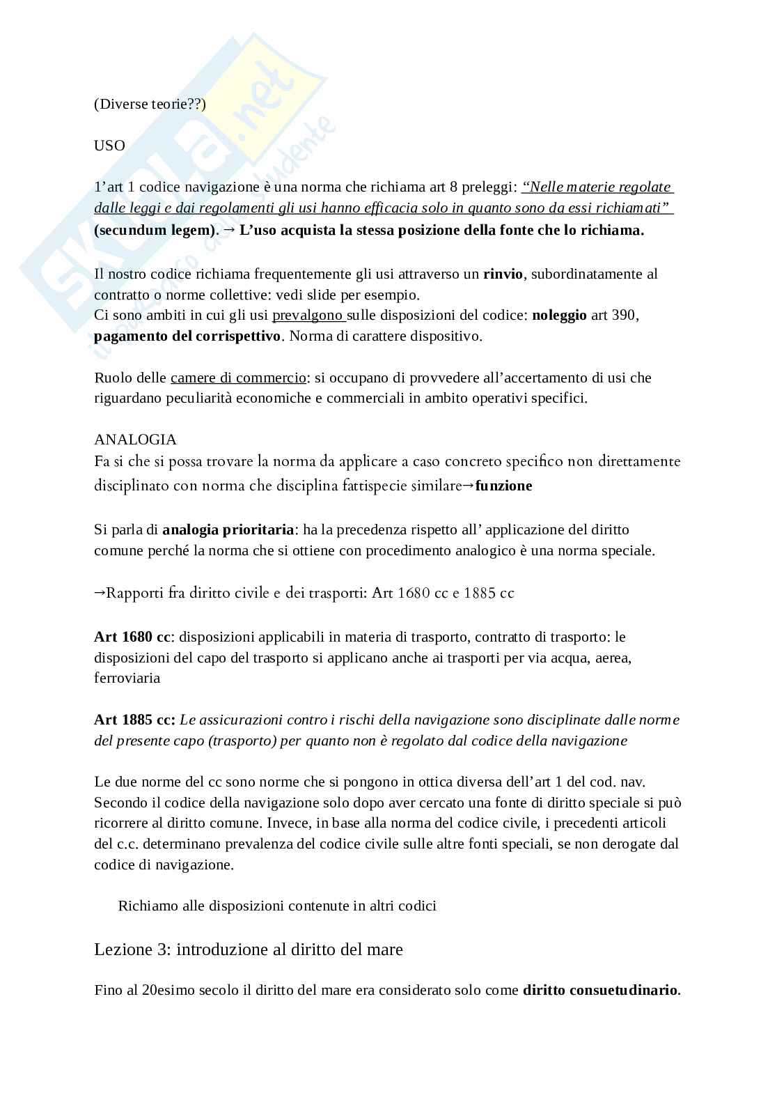 Appunti lezioni Diritto della navigazione e dei trasporti Pag. 6