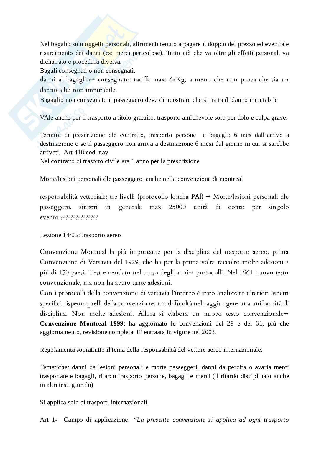 Appunti lezioni Diritto della navigazione e dei trasporti Pag. 66