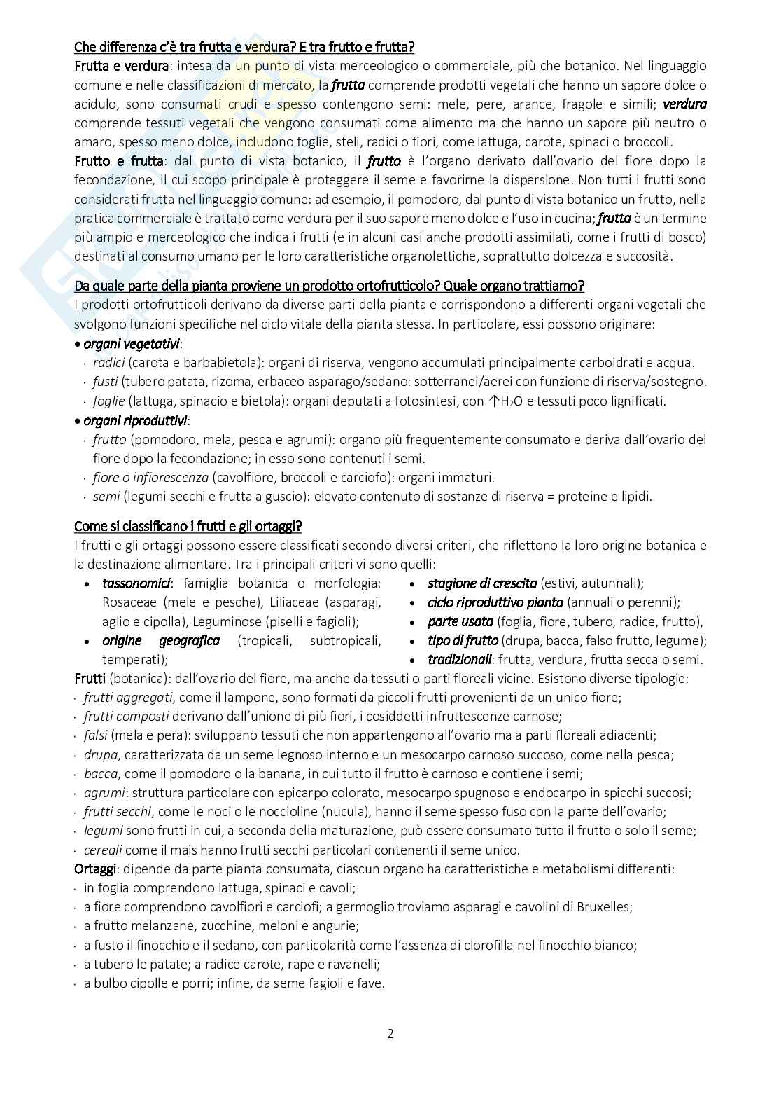 Appunti di Alimenti di origine animale e vegetale Pag. 2