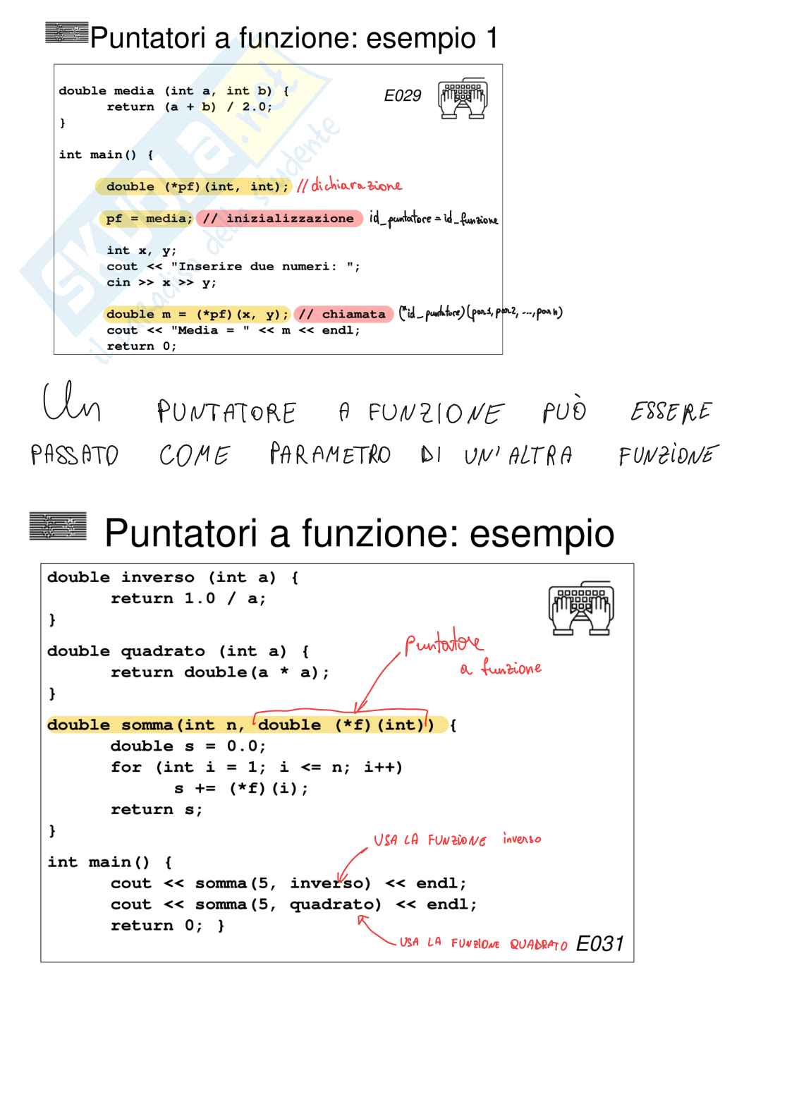 Appunti di Fondamenti di informatica sui puntatori Pag. 6