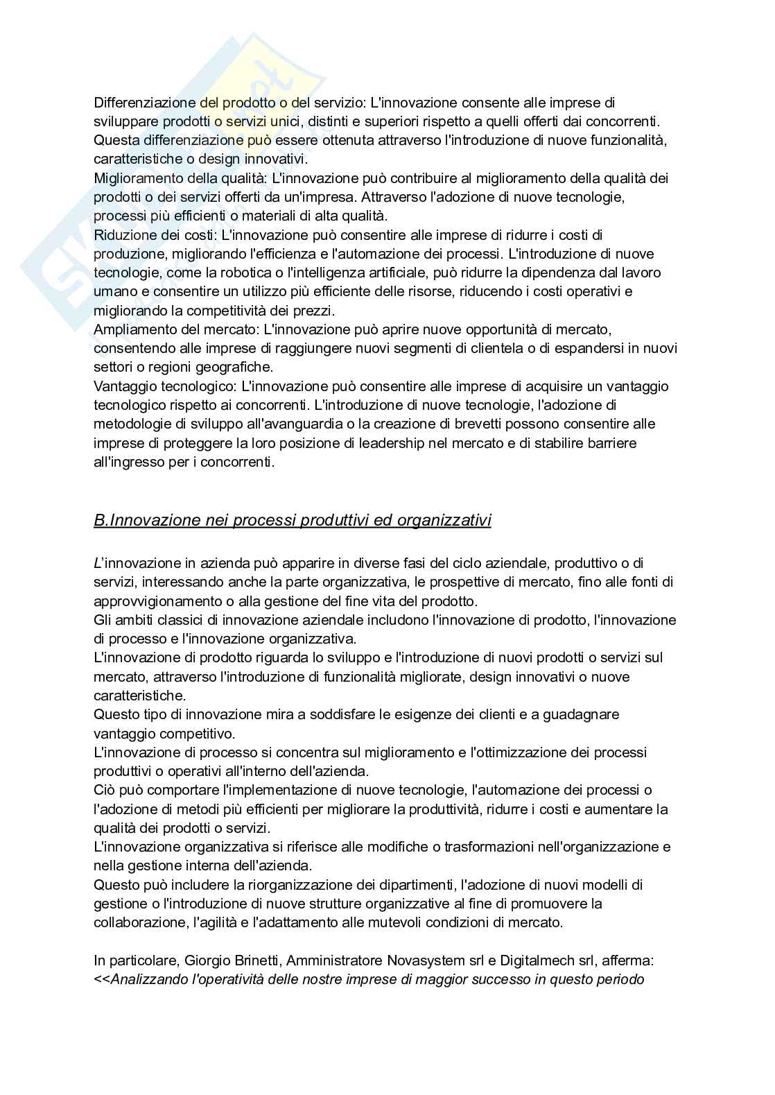 Testo prodotto per l’esame di Economia digitale e dell'innovazione: il ruolo e l’importanza dell’organizzazione nelle imprese innovative digitali Pag. 11