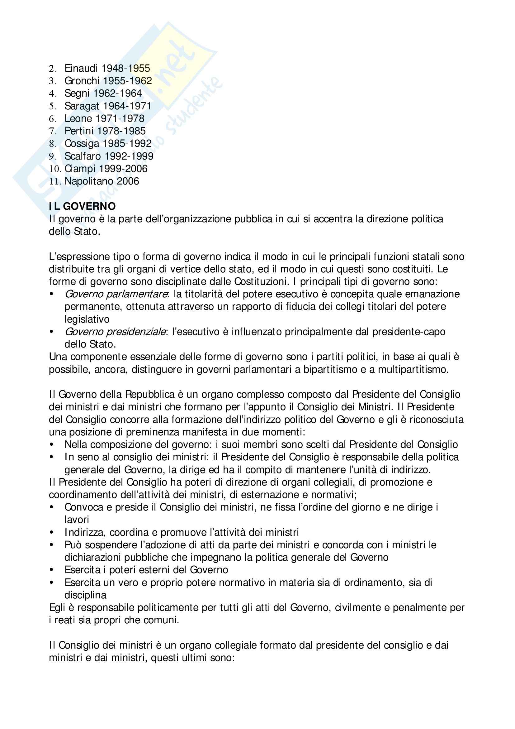 Riassunto esame Principi di Diritto Pubblico, prof. Azzena, libro consigliato Manuale di Diritto Pubblico, Cassese Pag. 21