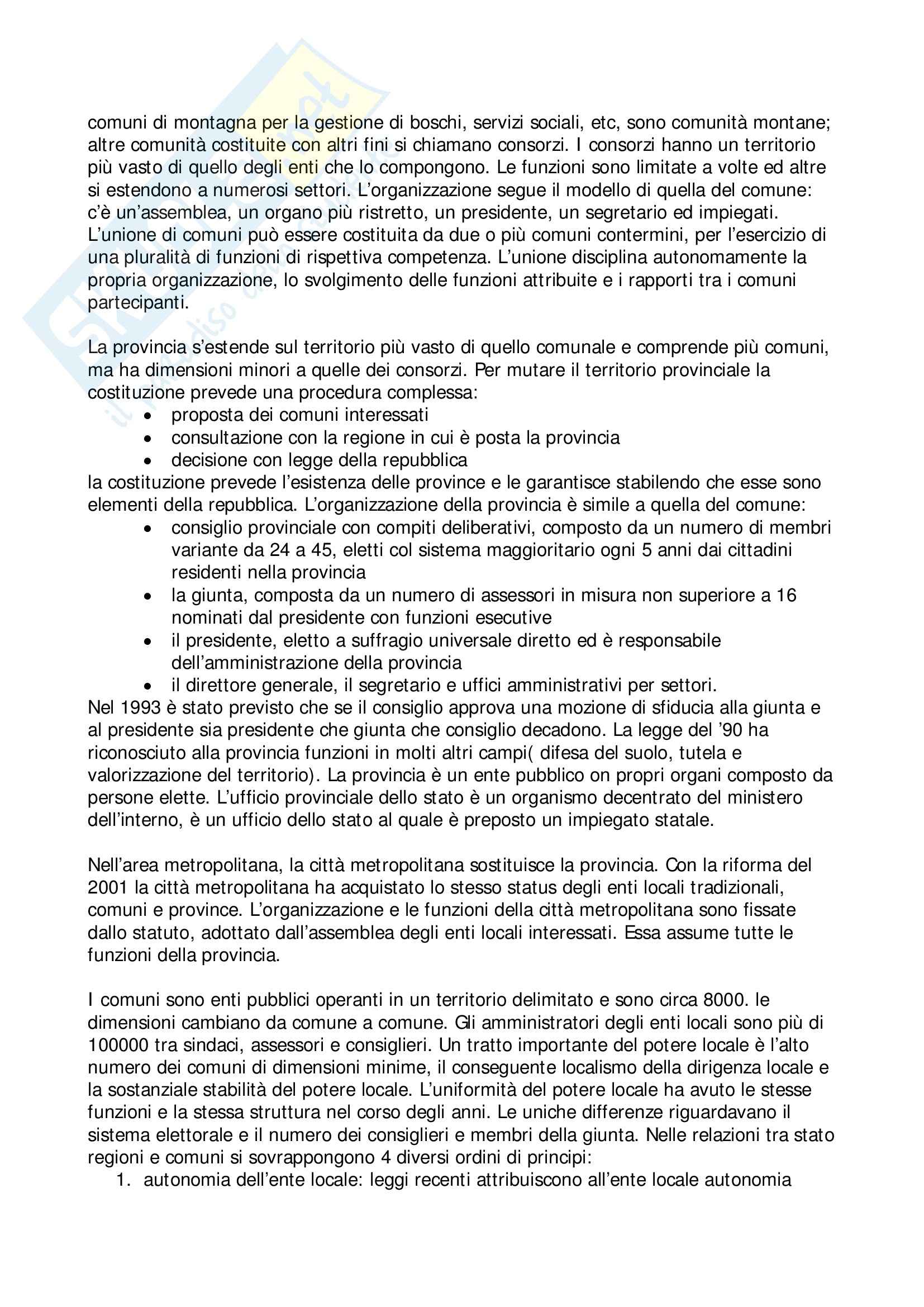 Riassunto esame Principi di Diritto Pubblico, prof. Azzena, libro consigliato Manuale di Diritto Pubblico, Cassese Pag. 41