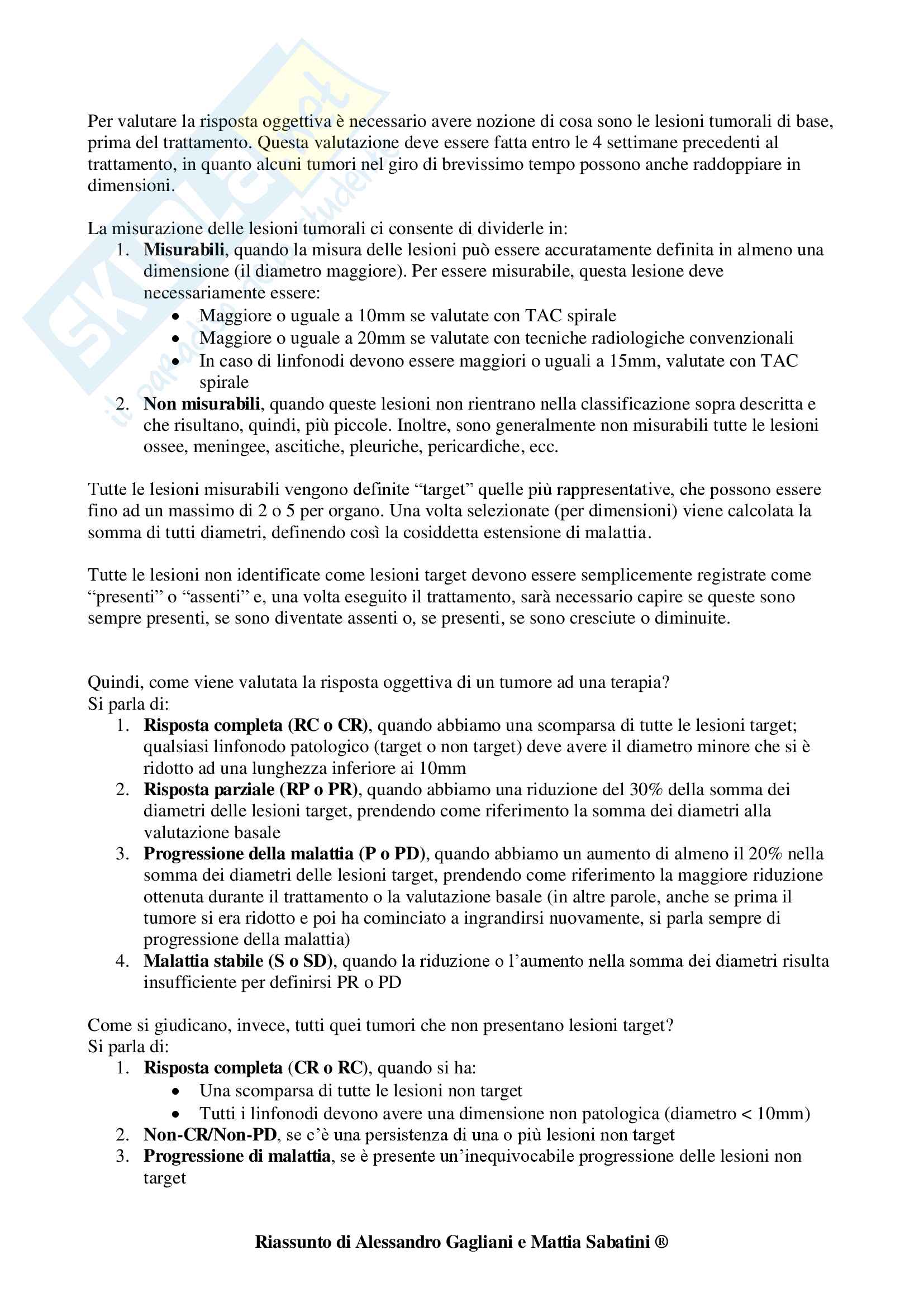 Oncologia - Appunti Completi Pag. 21