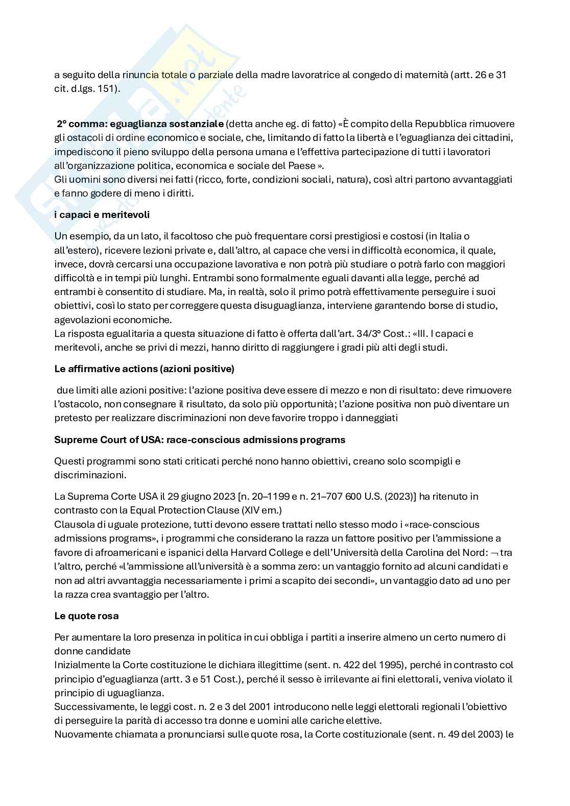 Riassunto esame Diritto  pubblico, Prof. D'elia Giuseppe, libro consigliato Lineamenti del diritto pubblico, Falcon Pag. 11