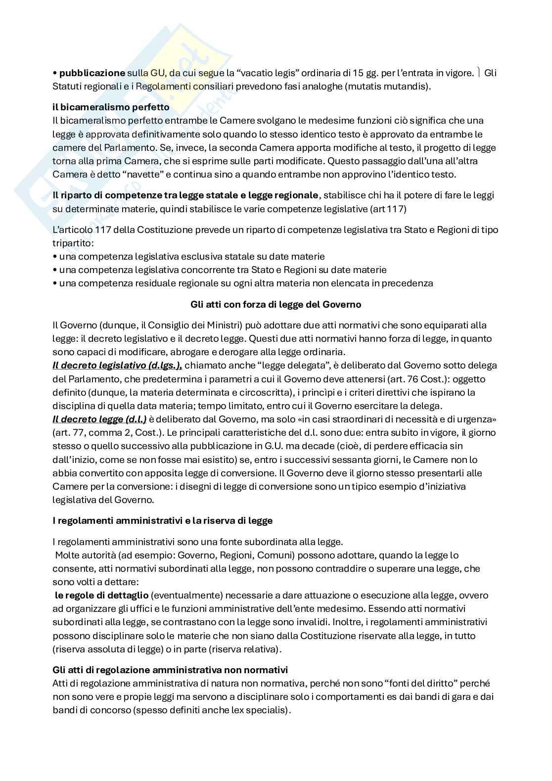 Riassunto esame Diritto  pubblico, Prof. D'elia Giuseppe, libro consigliato Lineamenti del diritto pubblico, Falcon Pag. 16