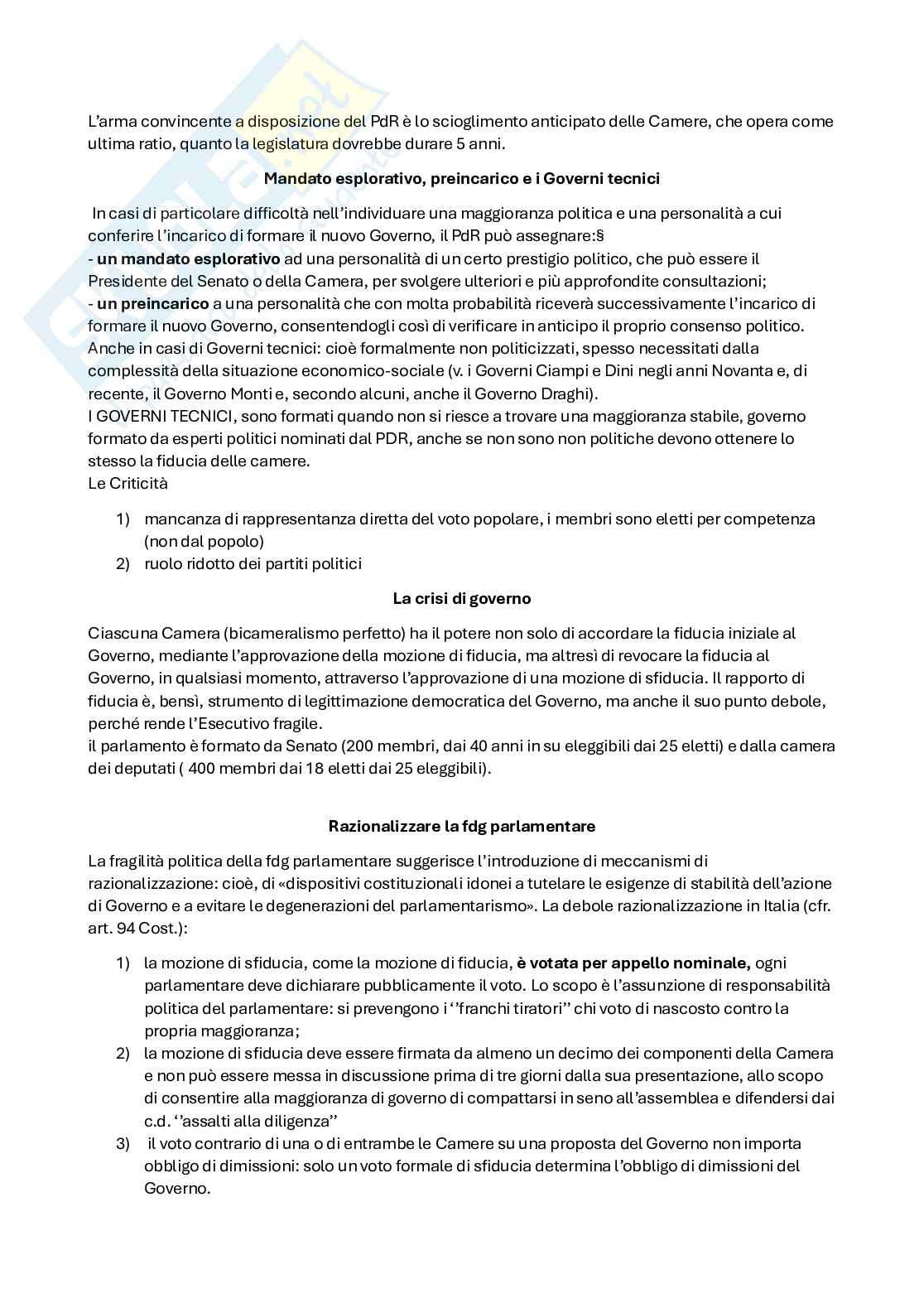 Riassunto esame Diritto  pubblico, Prof. D'elia Giuseppe, libro consigliato Lineamenti del diritto pubblico, Falcon Pag. 6