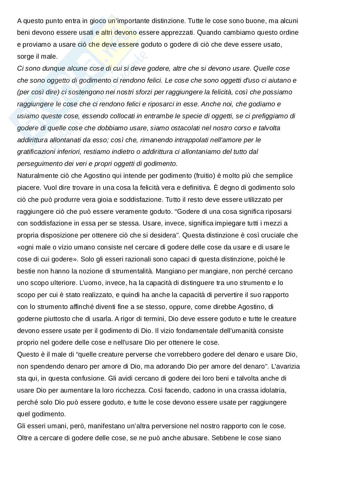 Sant'Agostino - Ricchezza Pag. 2