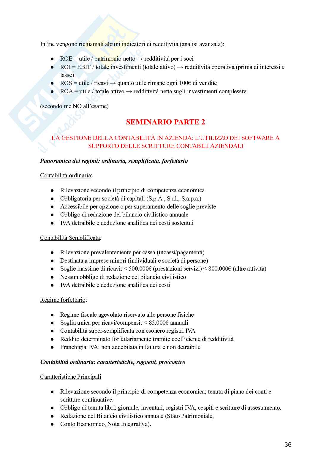Economia aziendale Pag. 36