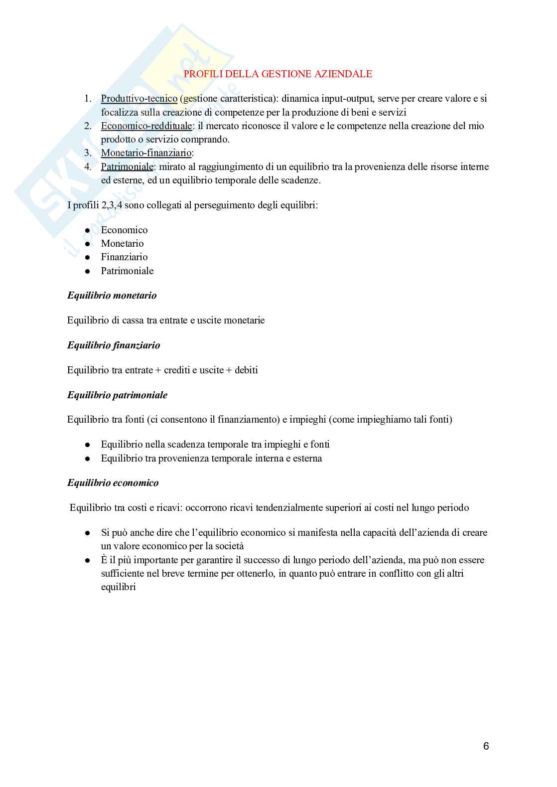 Economia aziendale Pag. 6