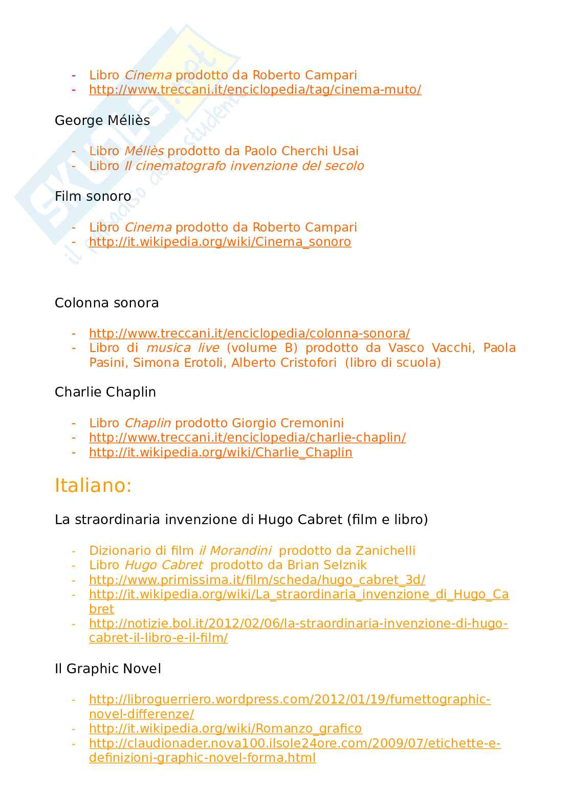 Cinema, da Charlie Chaplin a Che Guevara - Tesina per scuola media Pag. 36