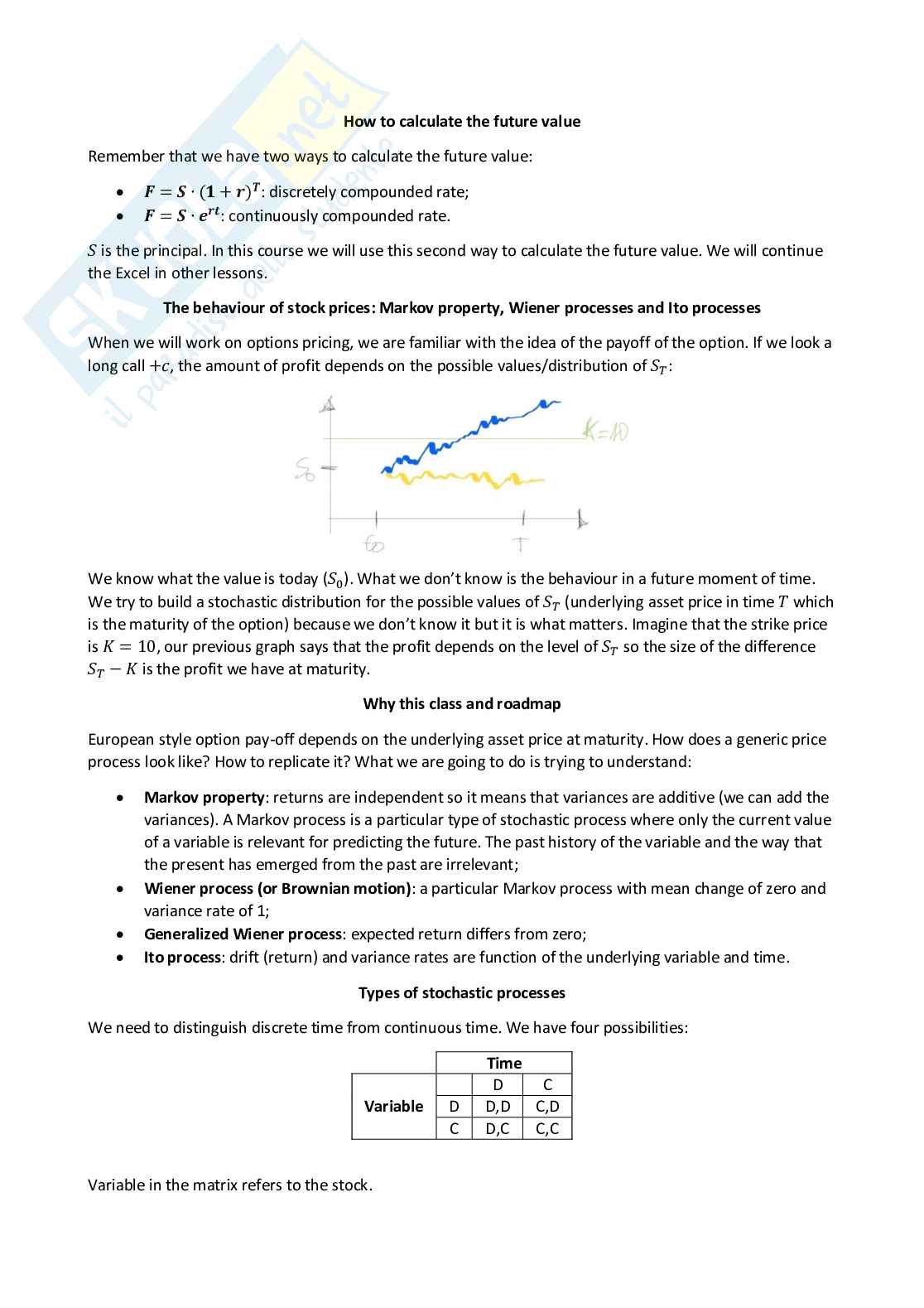 Derivative securities pricing - Appunti completi (ENG) Pag. 11