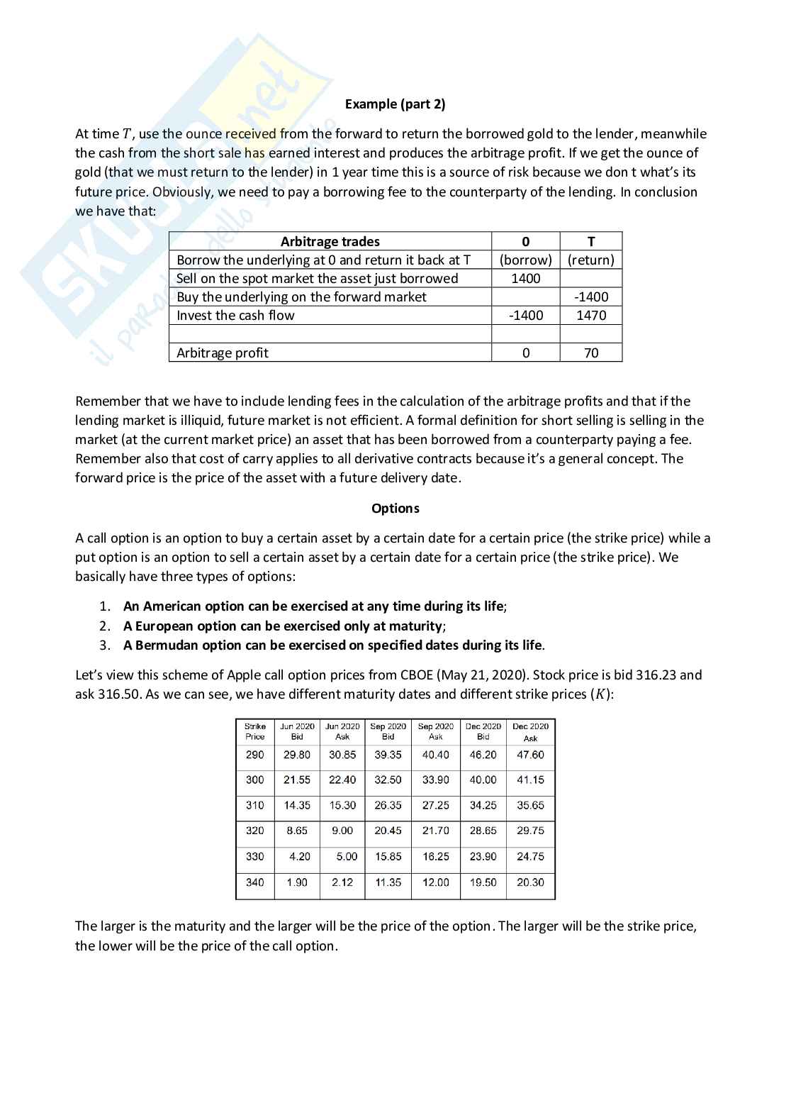 Derivative securities pricing - Appunti completi (ENG) Pag. 6