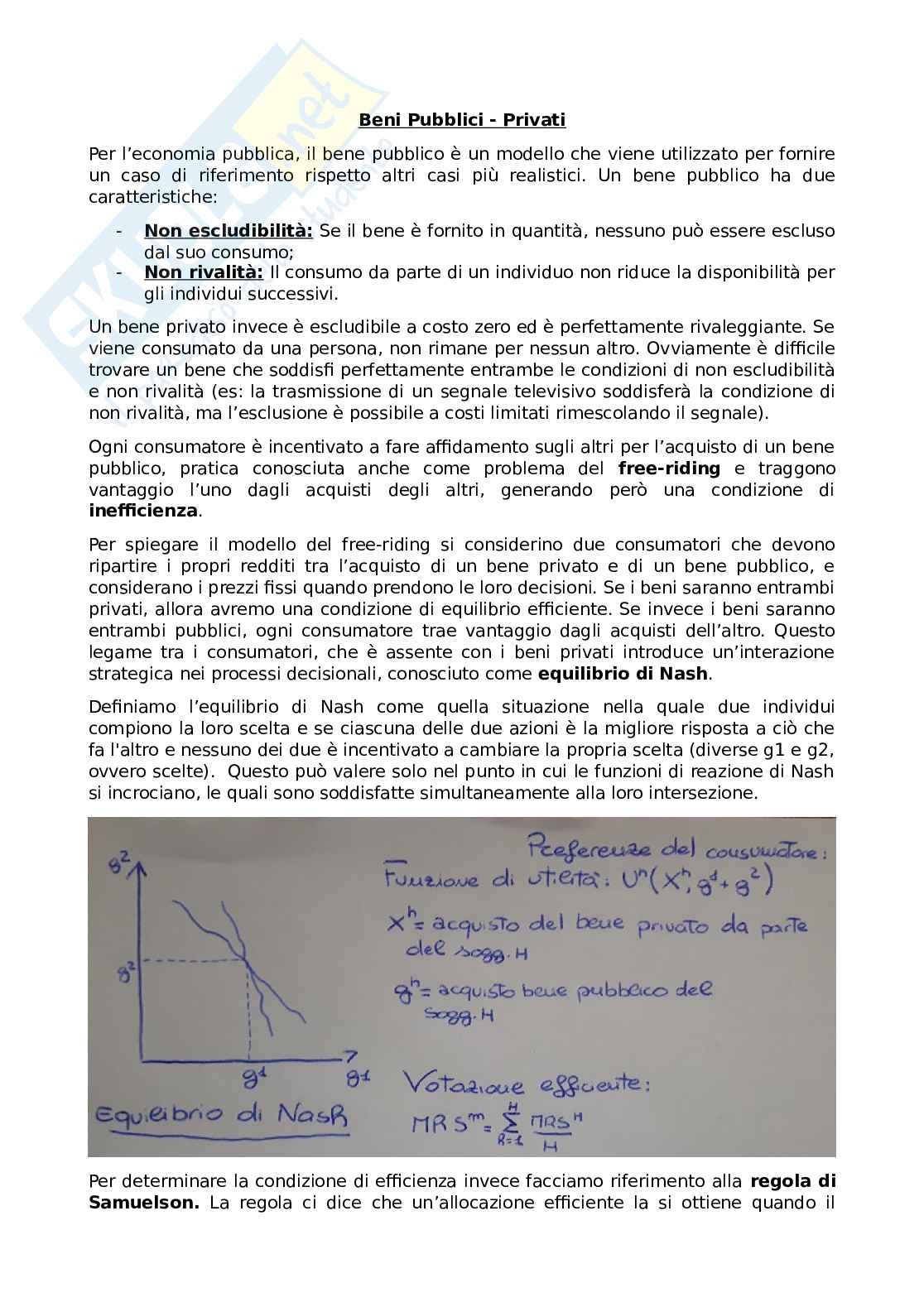 Riassunto Esame Economia Pubblica Prof Li Donni Paolo Libro 