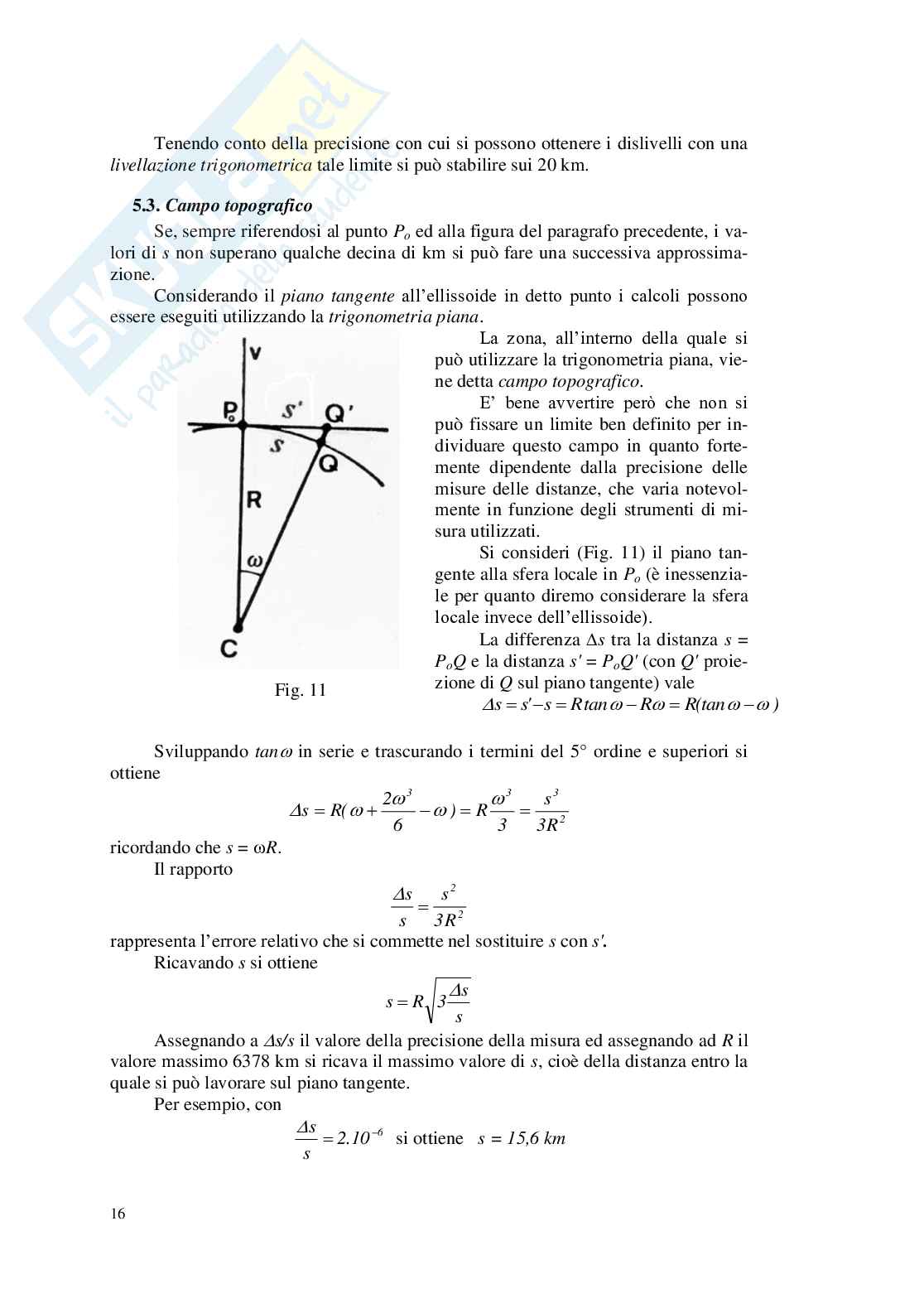 Appunti Topografia - Elementi di Geodesia Pag. 16