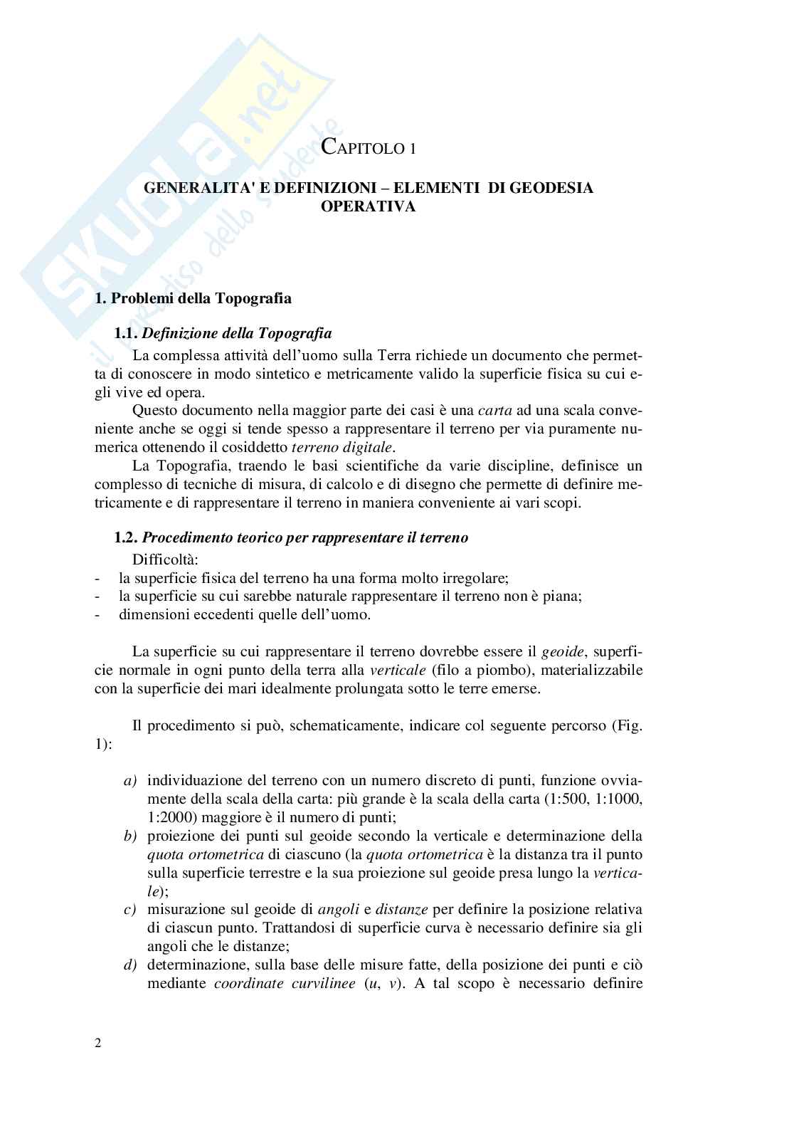 Appunti Topografia - Elementi di Geodesia Pag. 2