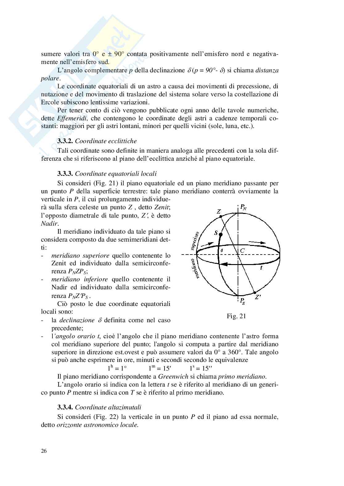 Appunti Topografia - Elementi di Geodesia Pag. 26