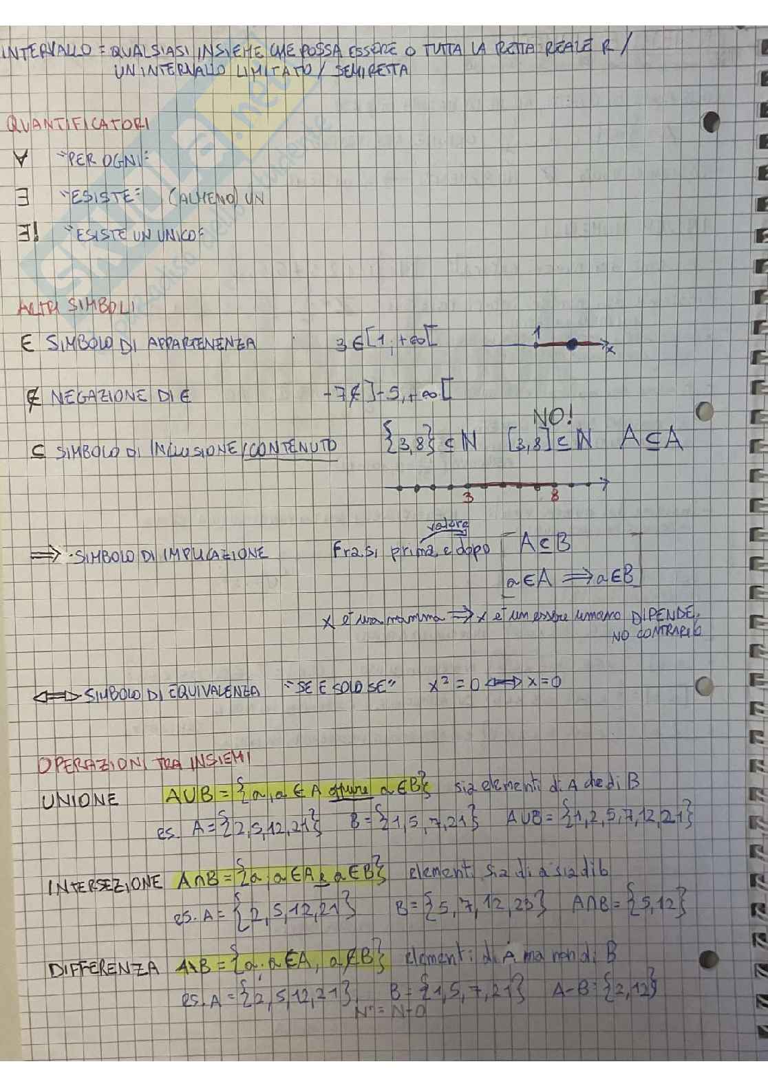 Riassunto esame Corso integrato di istituzioni di matematiche, Prof. Fiorenza Alberto, libro consigliato Elementi di analisi matematica e Geometria con prerequisiti ed esercizi svolti, Crasta, Malusa Pag. 2