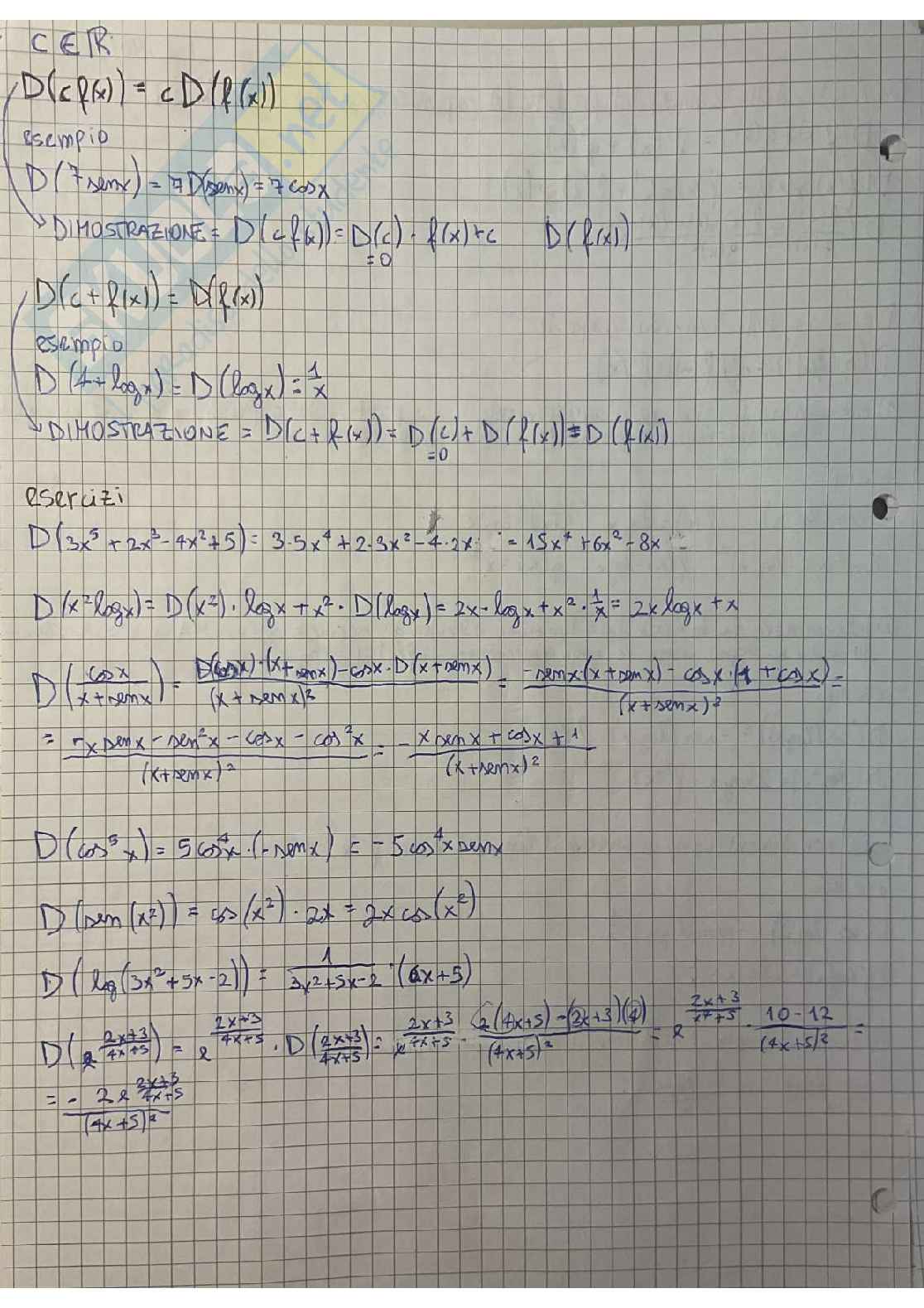 Riassunto esame Corso integrato di istituzioni di matematiche, Prof. Fiorenza Alberto, libro consigliato Elementi di analisi matematica e Geometria con prerequisiti ed esercizi svolti, Crasta, Malusa Pag. 26