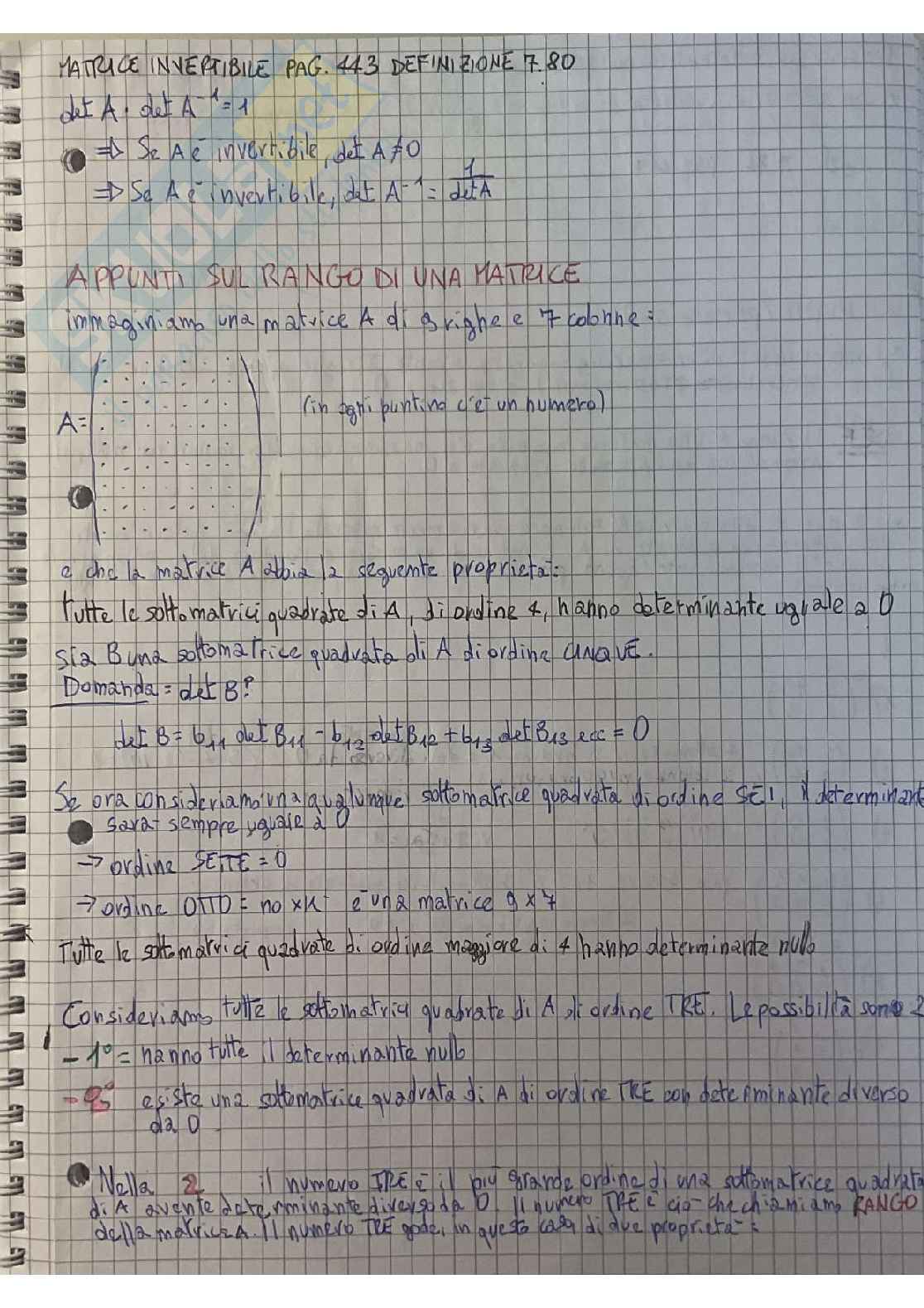 Riassunto esame Corso integrato di istituzioni di matematiche, Prof. Fiorenza Alberto, libro consigliato Elementi di analisi matematica e Geometria con prerequisiti ed esercizi svolti, Crasta, Malusa Pag. 41