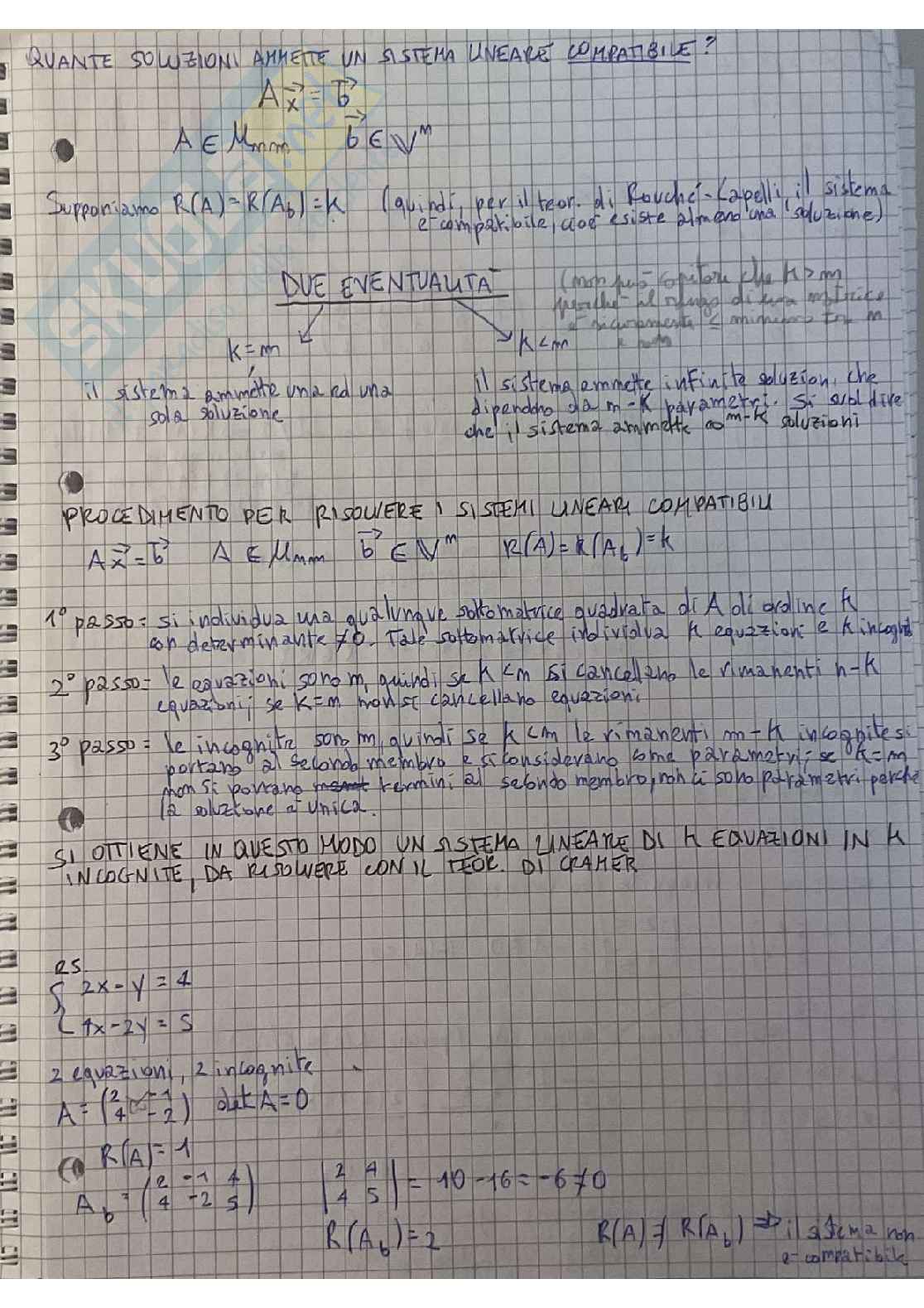 Riassunto esame Corso integrato di istituzioni di matematiche, Prof. Fiorenza Alberto, libro consigliato Elementi di analisi matematica e Geometria con prerequisiti ed esercizi svolti, Crasta, Malusa Pag. 46
