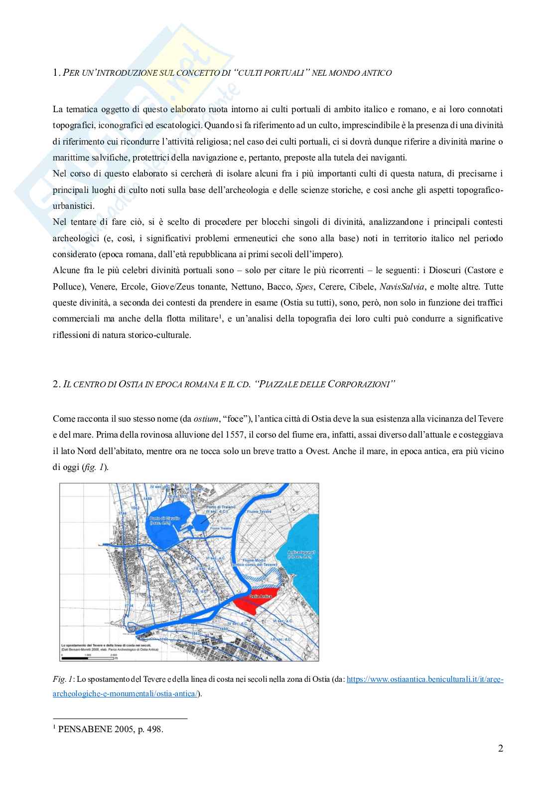 Riassunto esame Topografia dell'italia antica, Prof. De Magistris Elio, libro consigliato Introduzione alla topografia antica, Quilici, Quilici Gigli Pag. 2