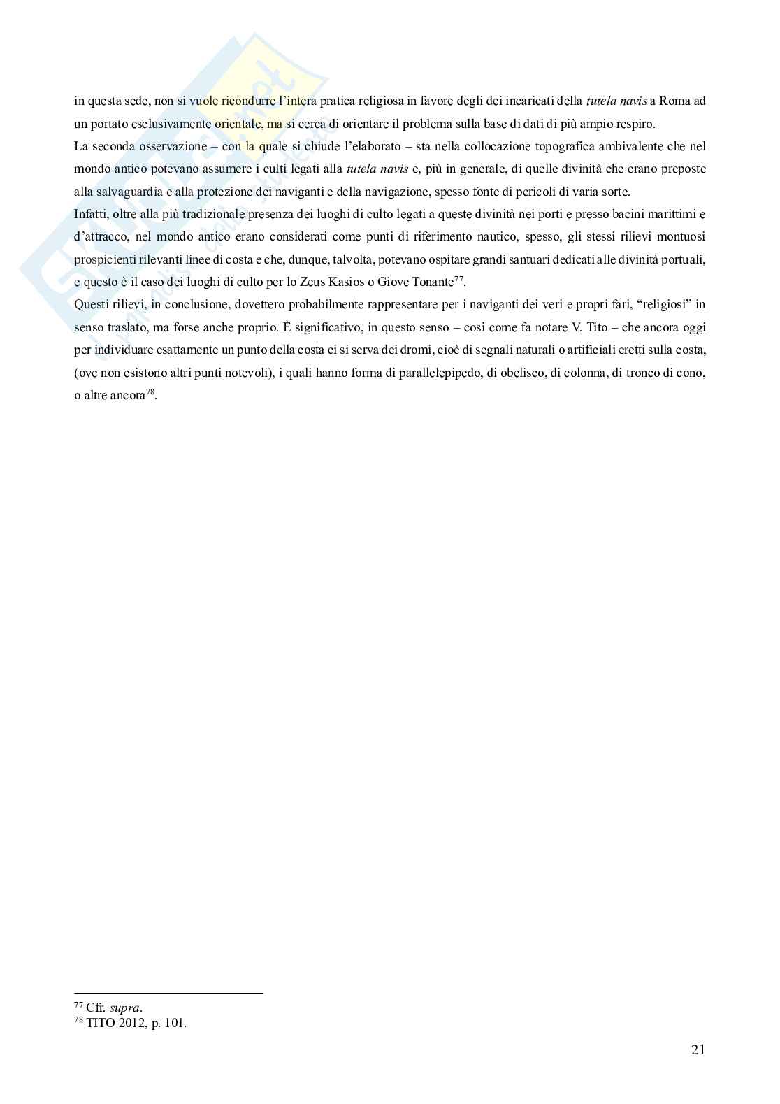 Riassunto esame Topografia dell'italia antica, Prof. De Magistris Elio, libro consigliato Introduzione alla topografia antica, Quilici, Quilici Gigli Pag. 21