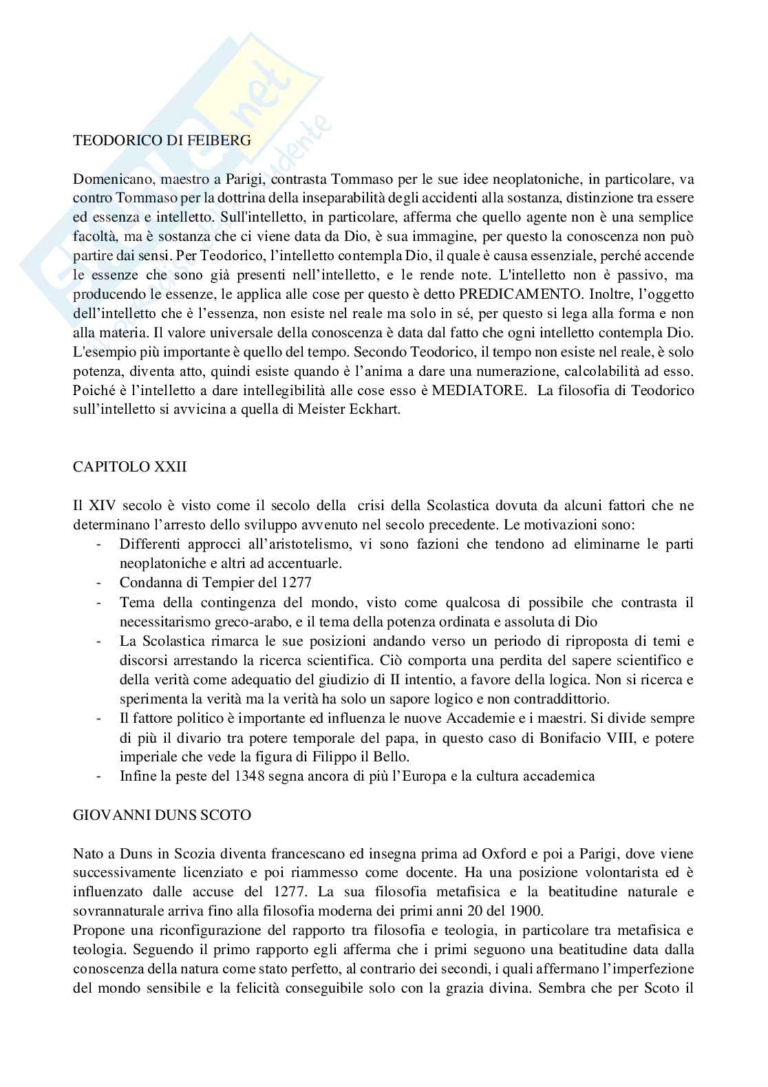 Riassunto esame Storia della filosofia medievale, Prof. Martinelli Enzo, libro consigliato I mondi della filosofia, Porro, Esposito Pag. 21