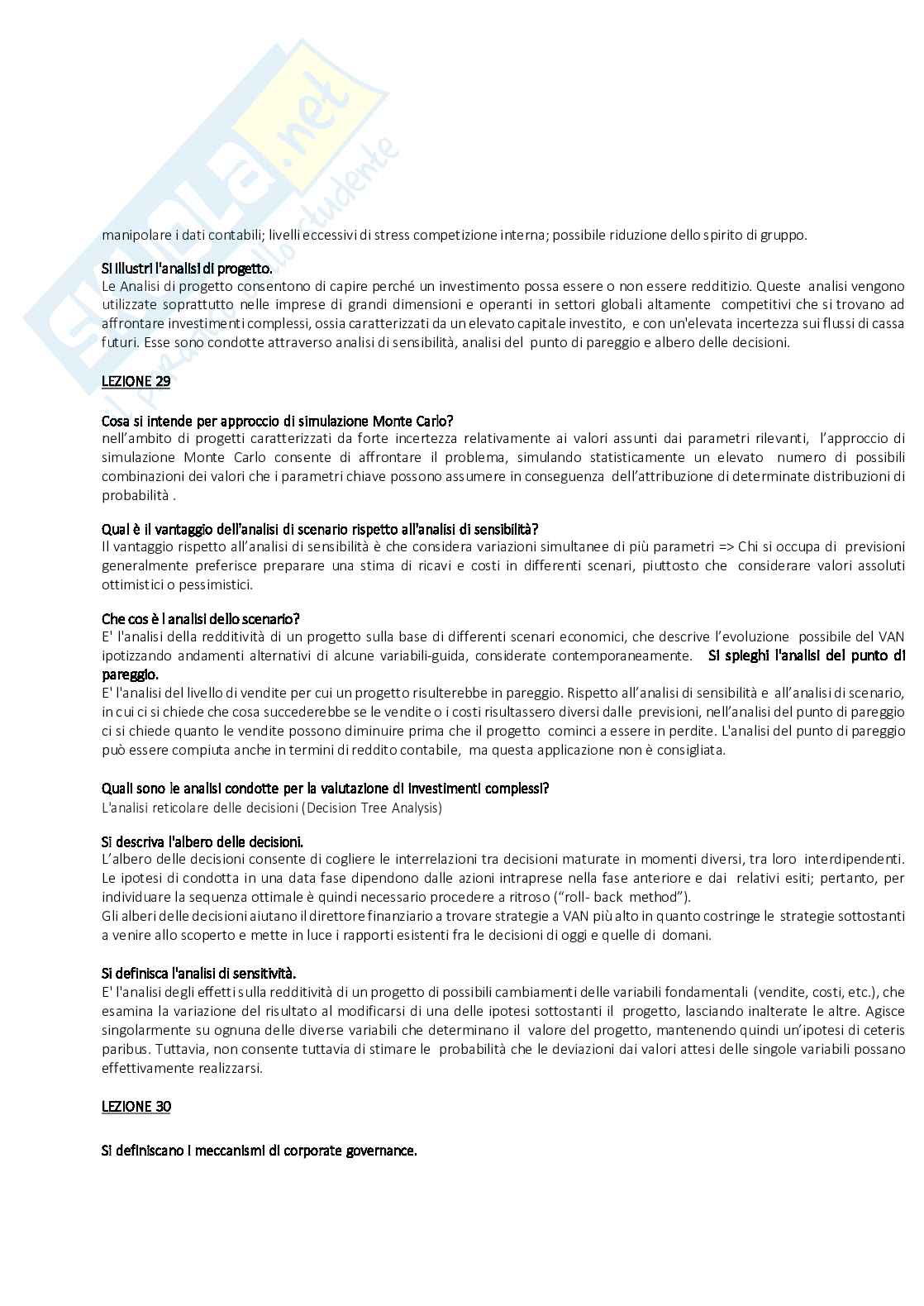 Finanza aziendale Pag. 26