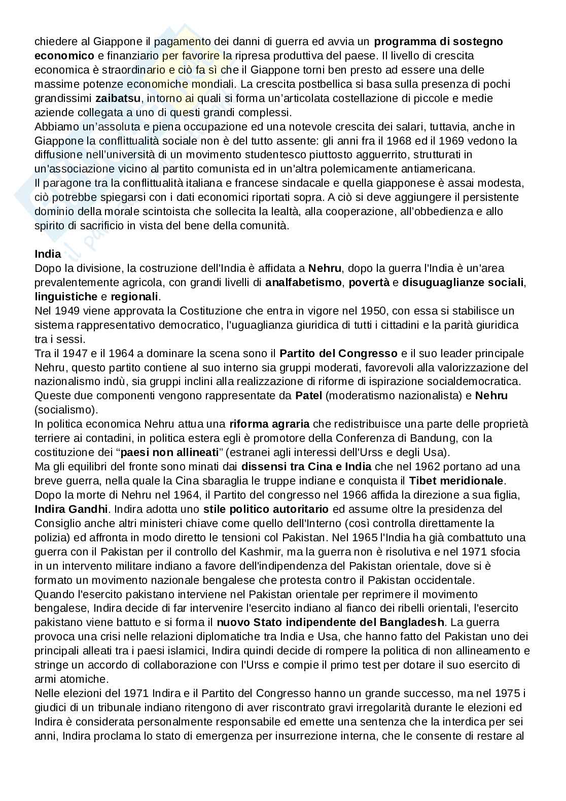 Riassunto esame storia contemporanea, prof Costantini, libro consigliato L'età contemporanea dalla grande guerra ad oggi Pag. 46