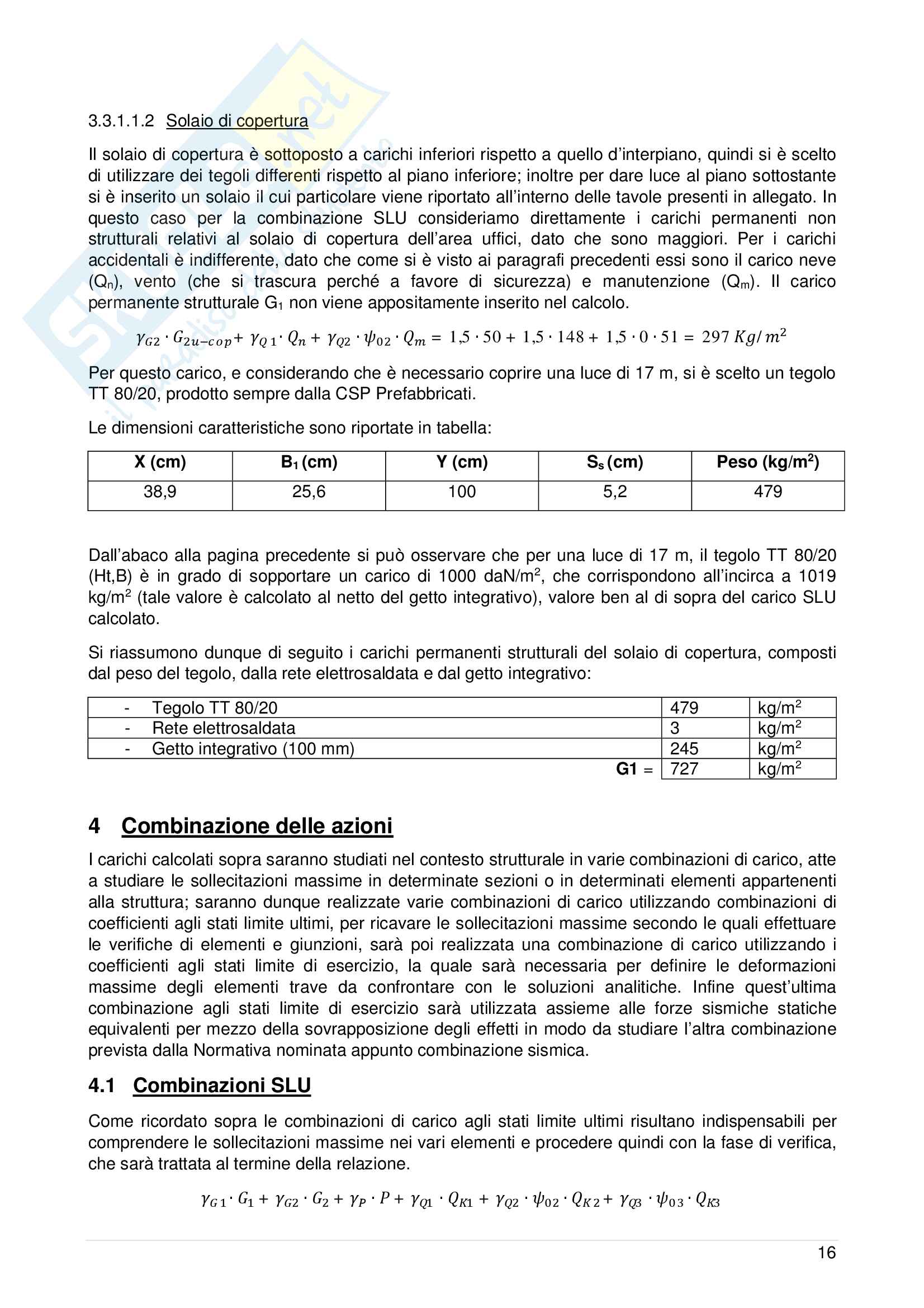 Analisi statica e dinamica di un Edificio Prefabbricato Pag. 21