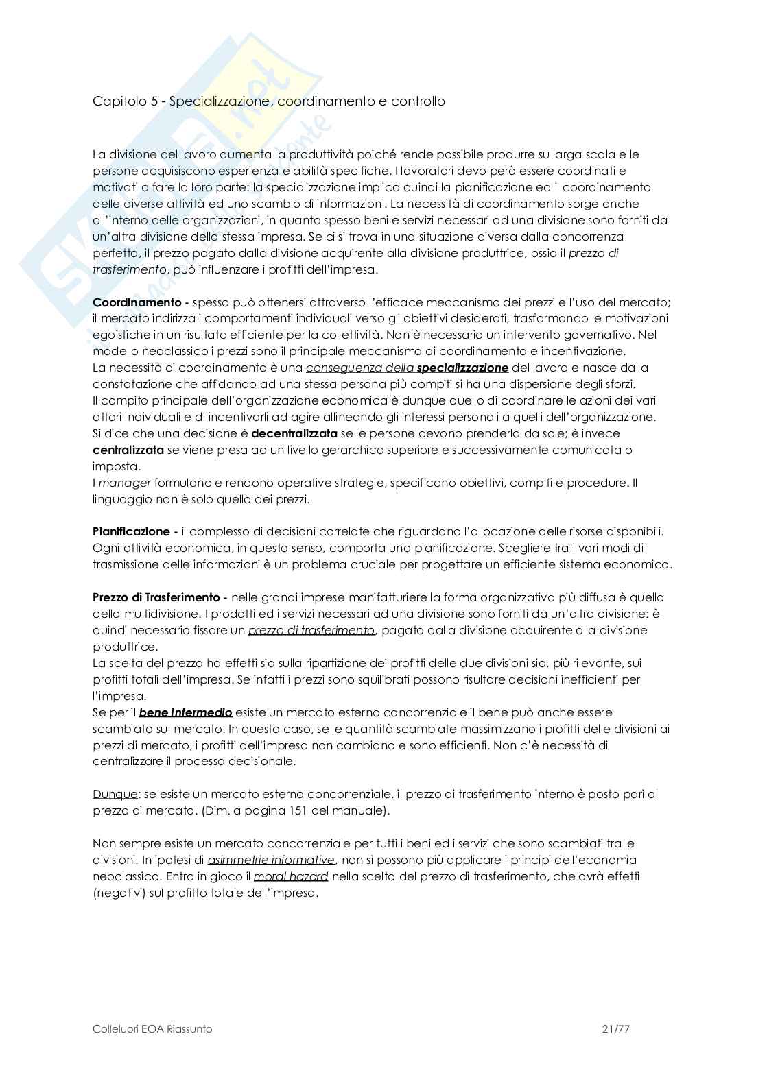 Economia e organizzazione aziendale  Pag. 21