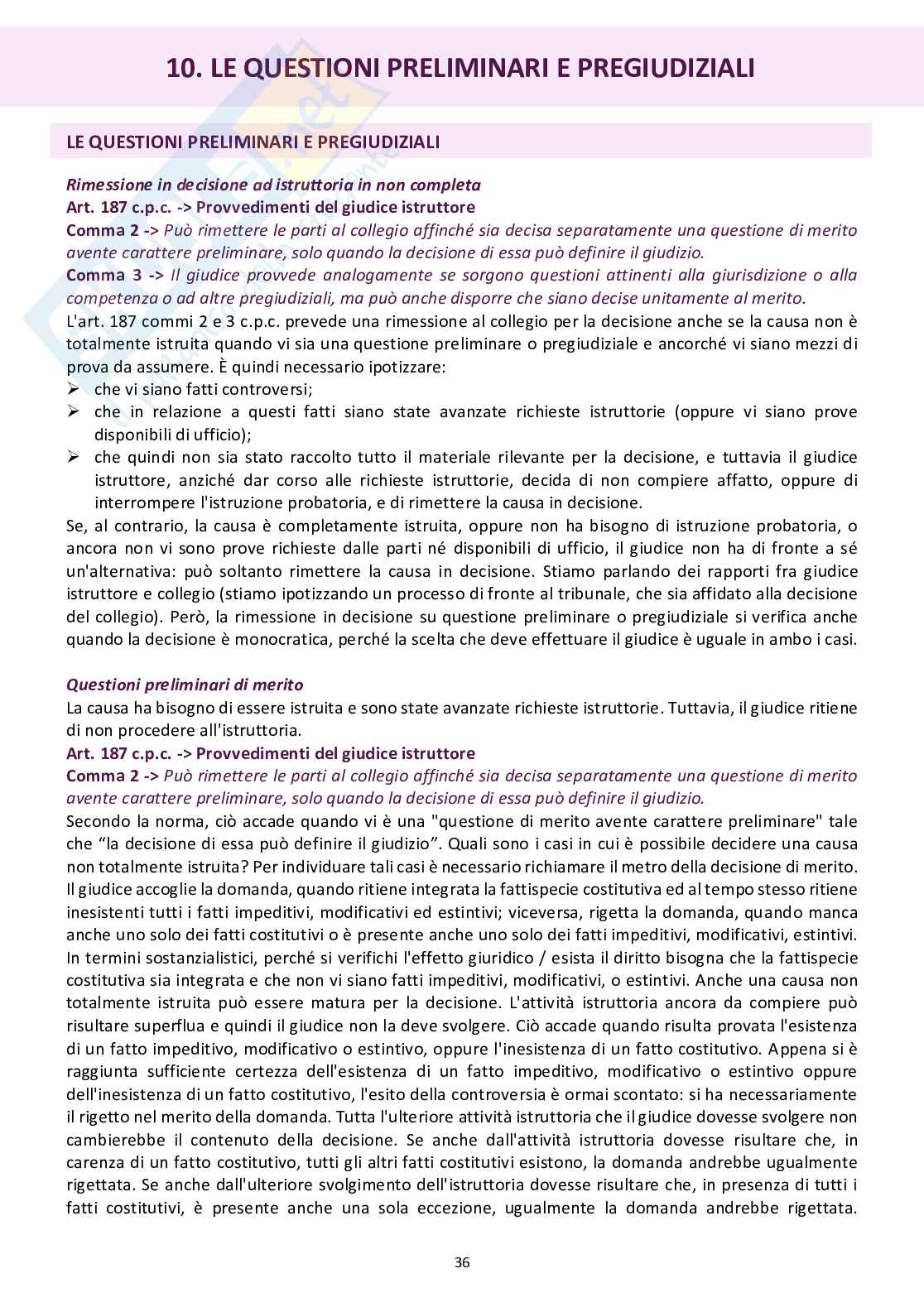 Diritto processuale civile basato sul manuale Luiso volume II (modulo A) Pag. 36