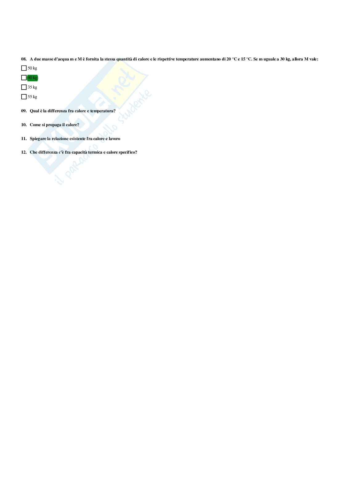 Paniere Fisica applicata - Risposte multiple - aggiornato (2026) Pag. 61
