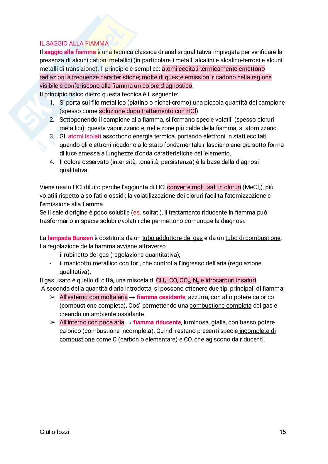 Analisi chimico-farmaceutica qualitativa  Pag. 16
