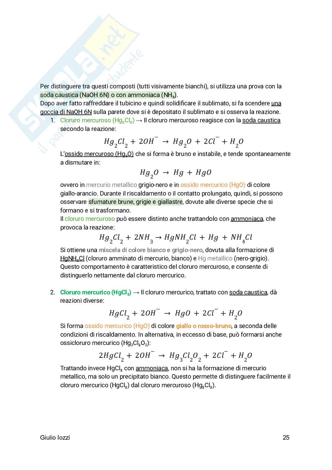 Analisi chimico-farmaceutica qualitativa  Pag. 26