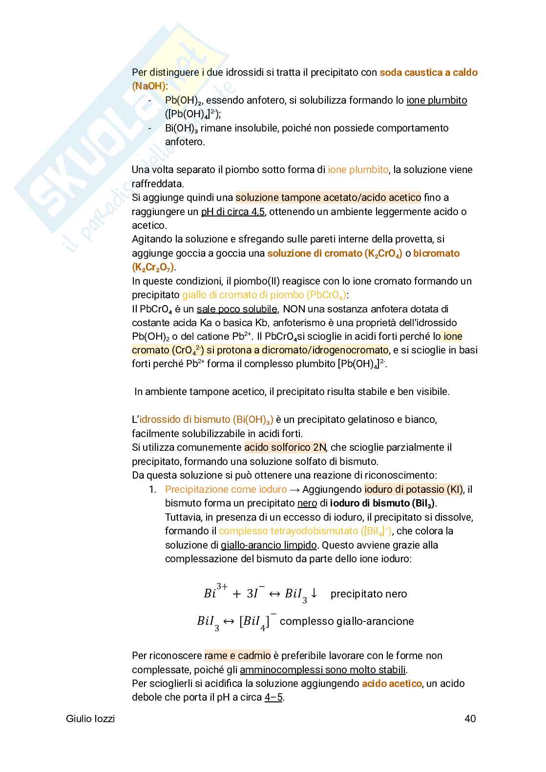 Analisi chimico-farmaceutica qualitativa  Pag. 41
