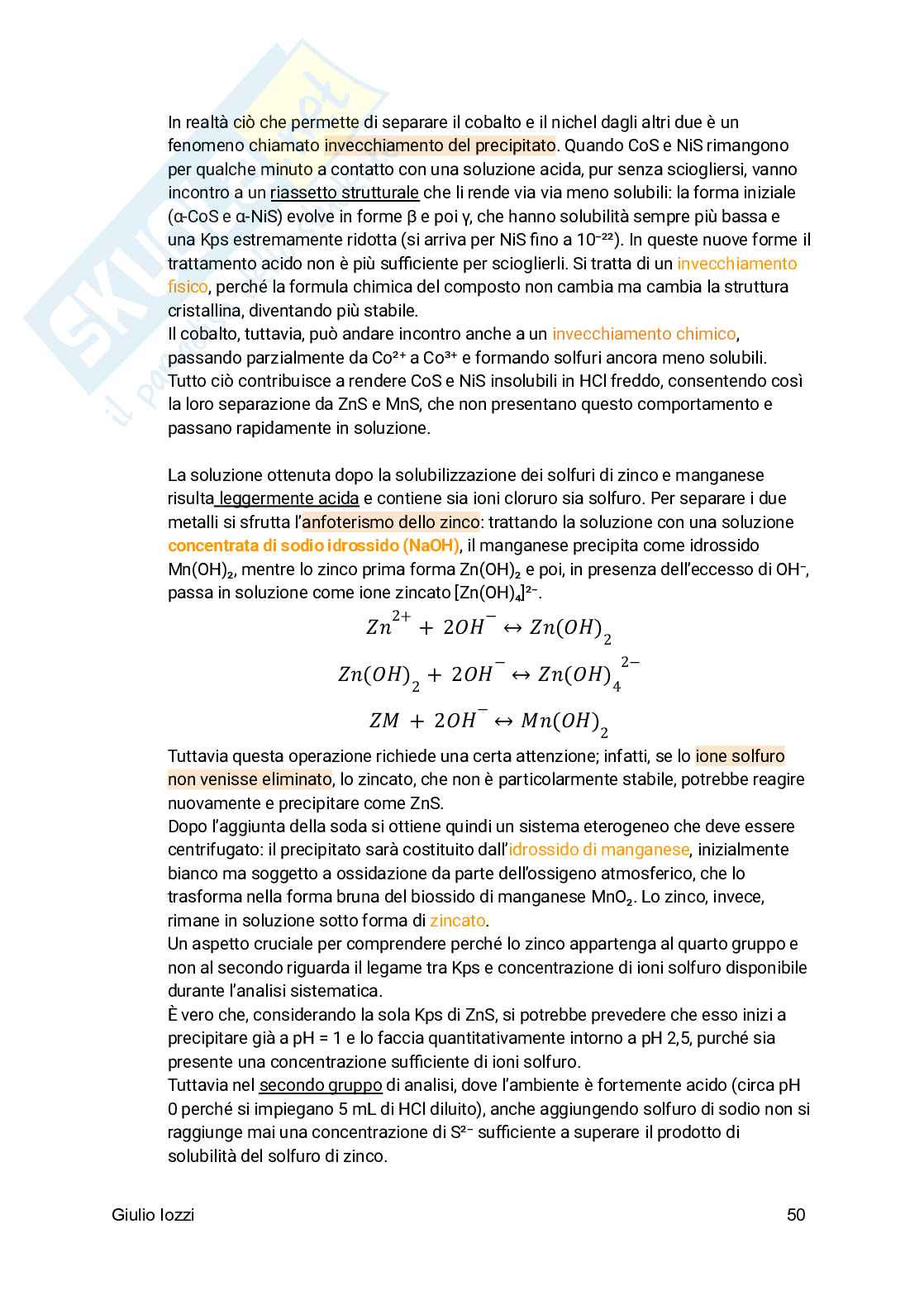 Analisi chimico-farmaceutica qualitativa  Pag. 51