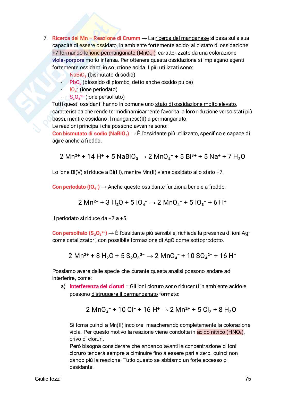 Analisi chimico-farmaceutica qualitativa  Pag. 76