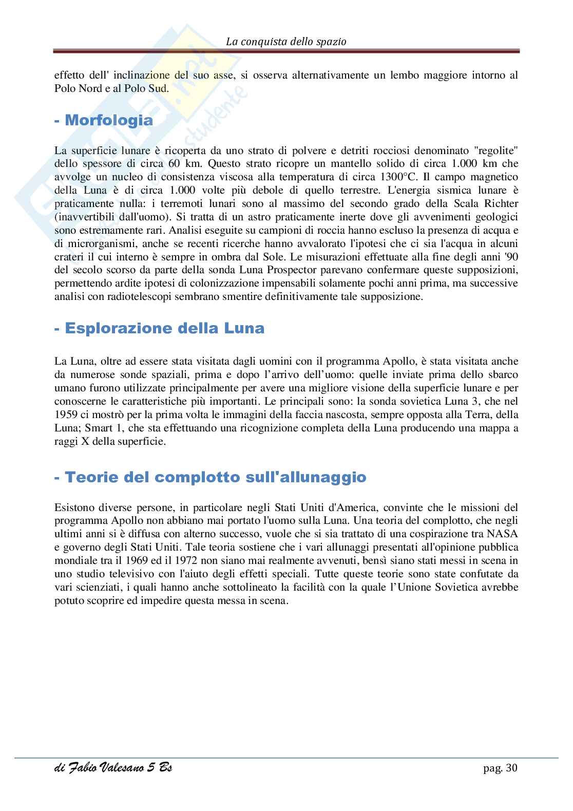 Conquista dello spazio Pag. 31