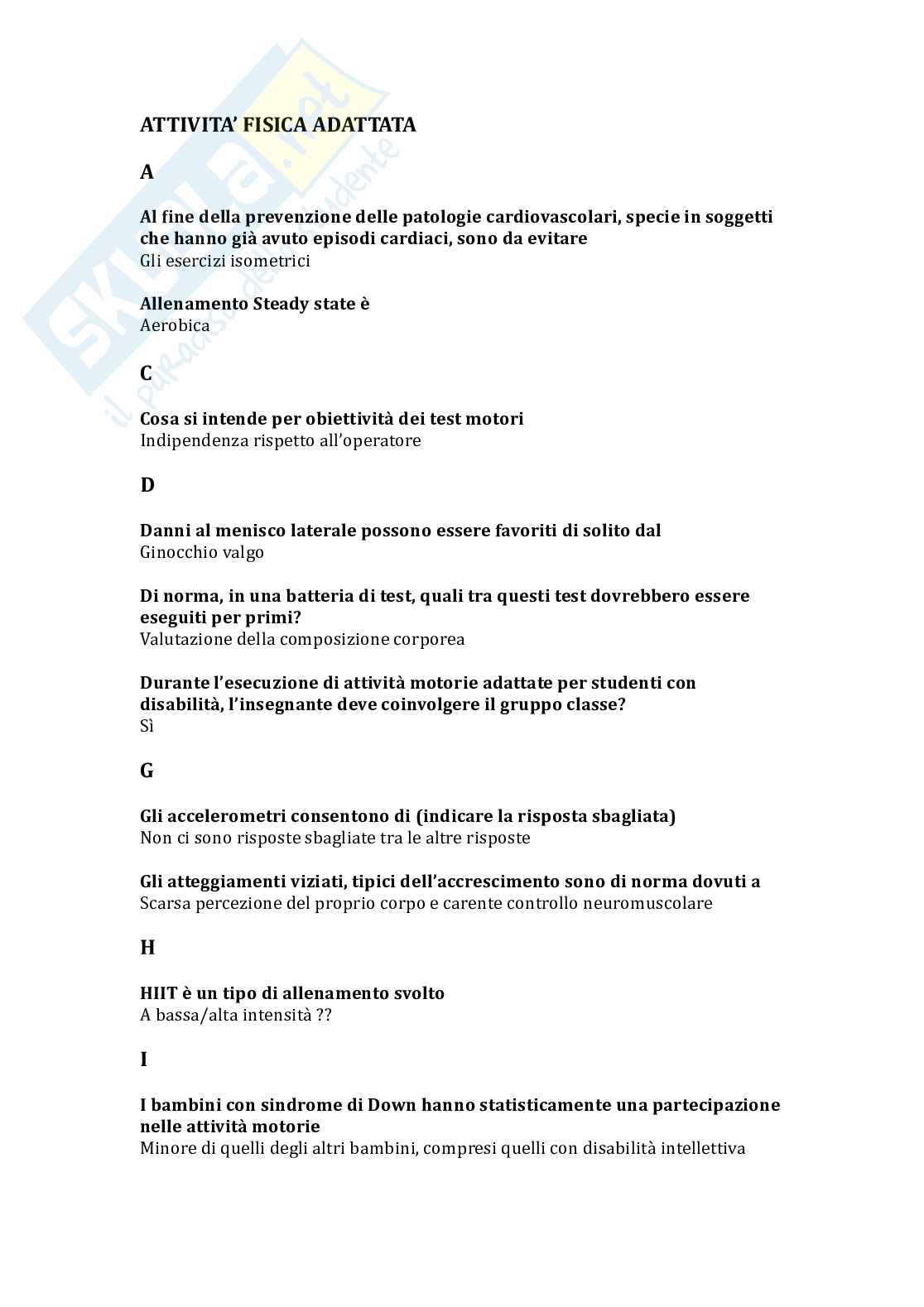 Paniere multiple in ordine A-Z di Attività fisica adattata - 2026 Pag. 2