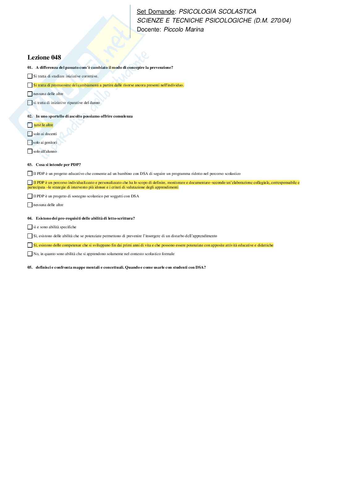 Psicologia scolastica Pag. 51